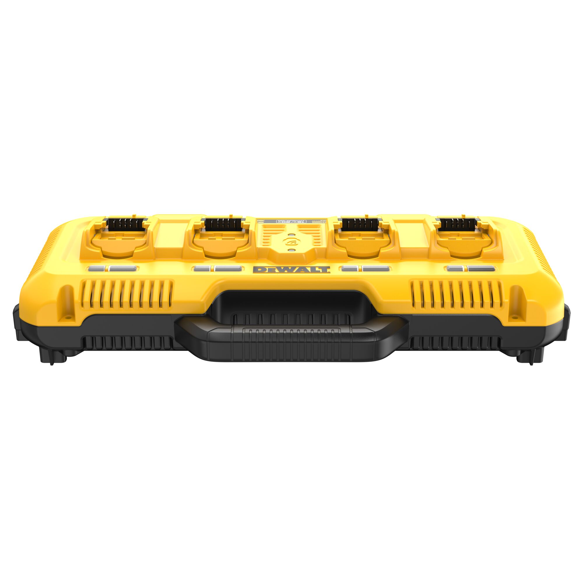 DeWalt DCB104-QW — widok z przodu na gniazda ładowania