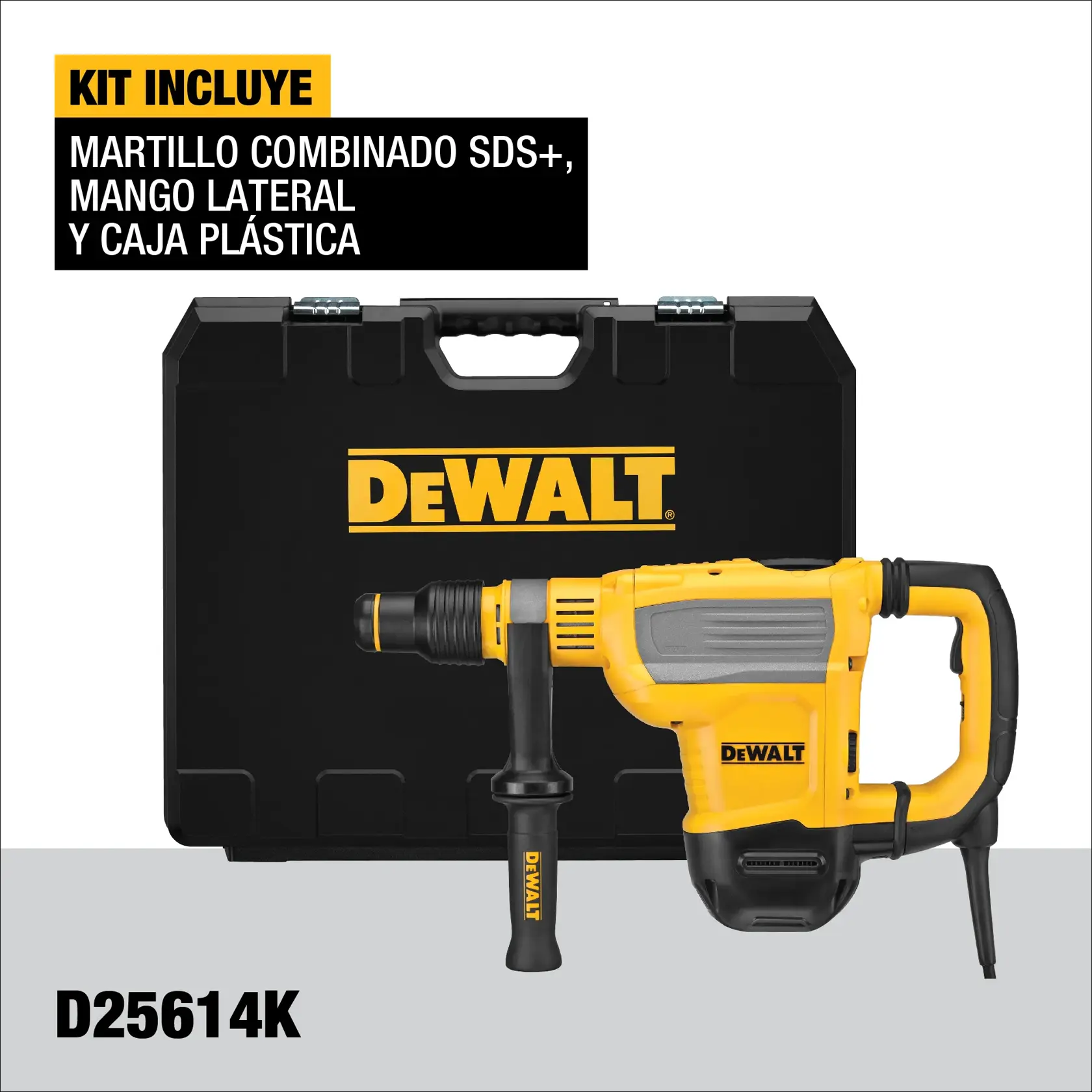 DEWALT® Kit de Rotomartillo Combinado SDS MAX  de 1-3/4" (44mm) de 10.5J