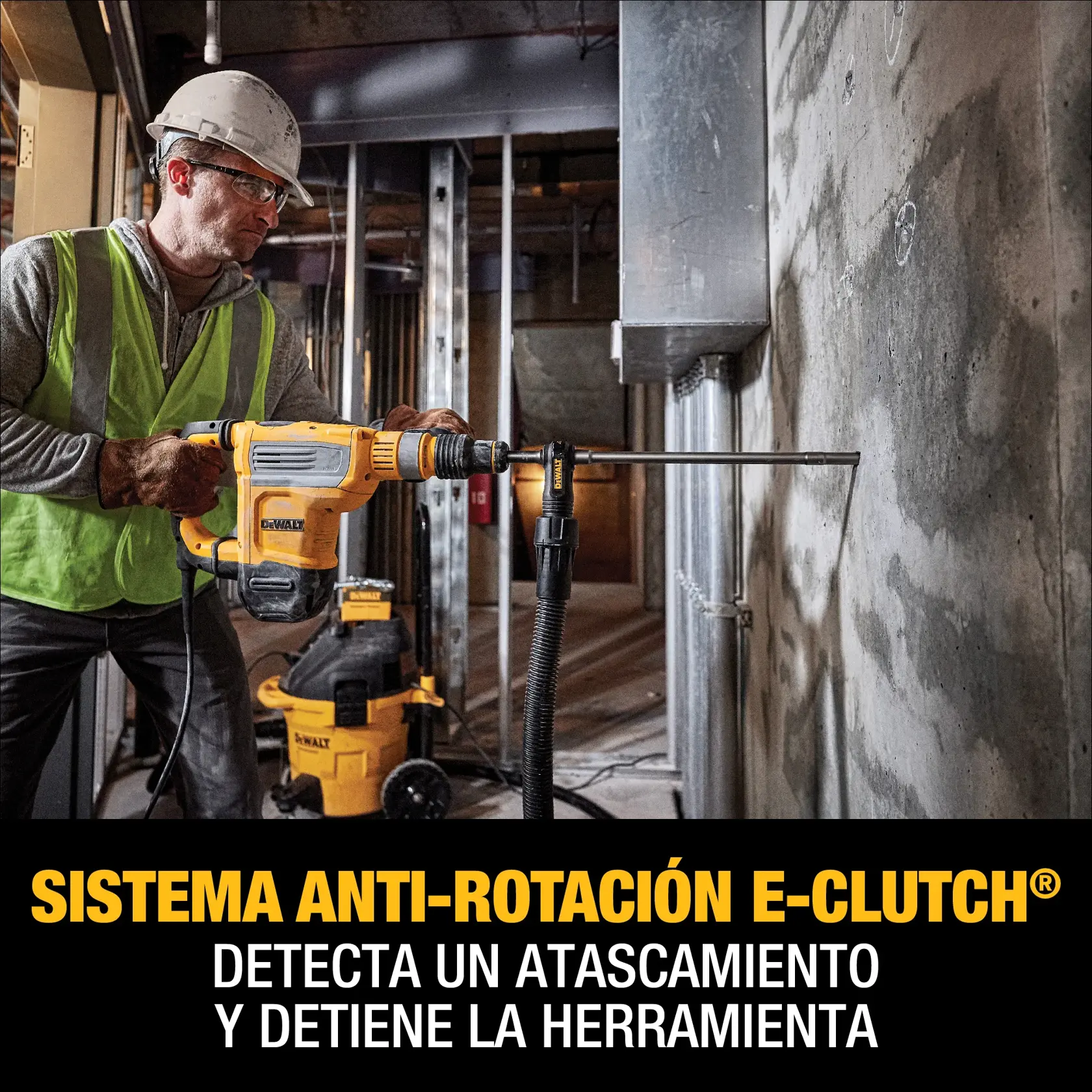 DEWALT® Kit de Rotomartillo Combinado SDS MAX  de 1-3/4" (44mm) de 10.5J