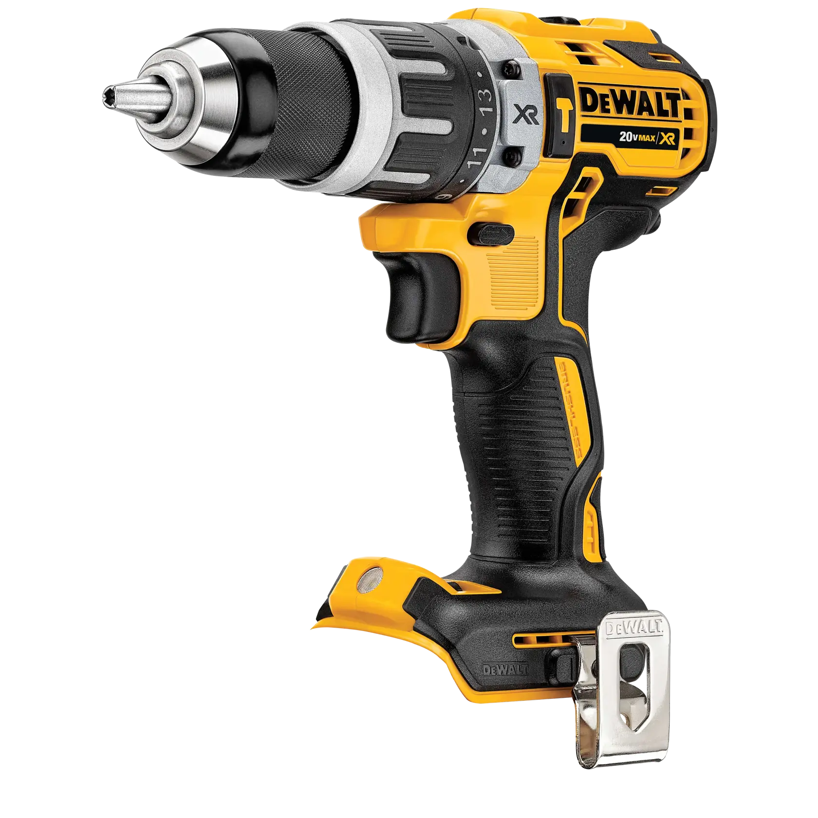 DEWALT® Combo de Taladro Percutor/Atornillador de 1/2" (13mm) y Esmeriladora Angular de 4-1/2" (115mm) Inalámbricos sin Carbones de 20V MAX*, (2) Baterías de 5.0Ah, Cargador y Caja TSTAK®