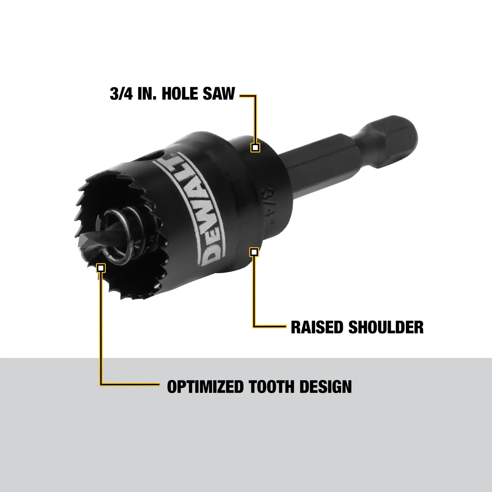 DEWALT® 3/4-in. (19mm) IMPACT READY® Hole Saw