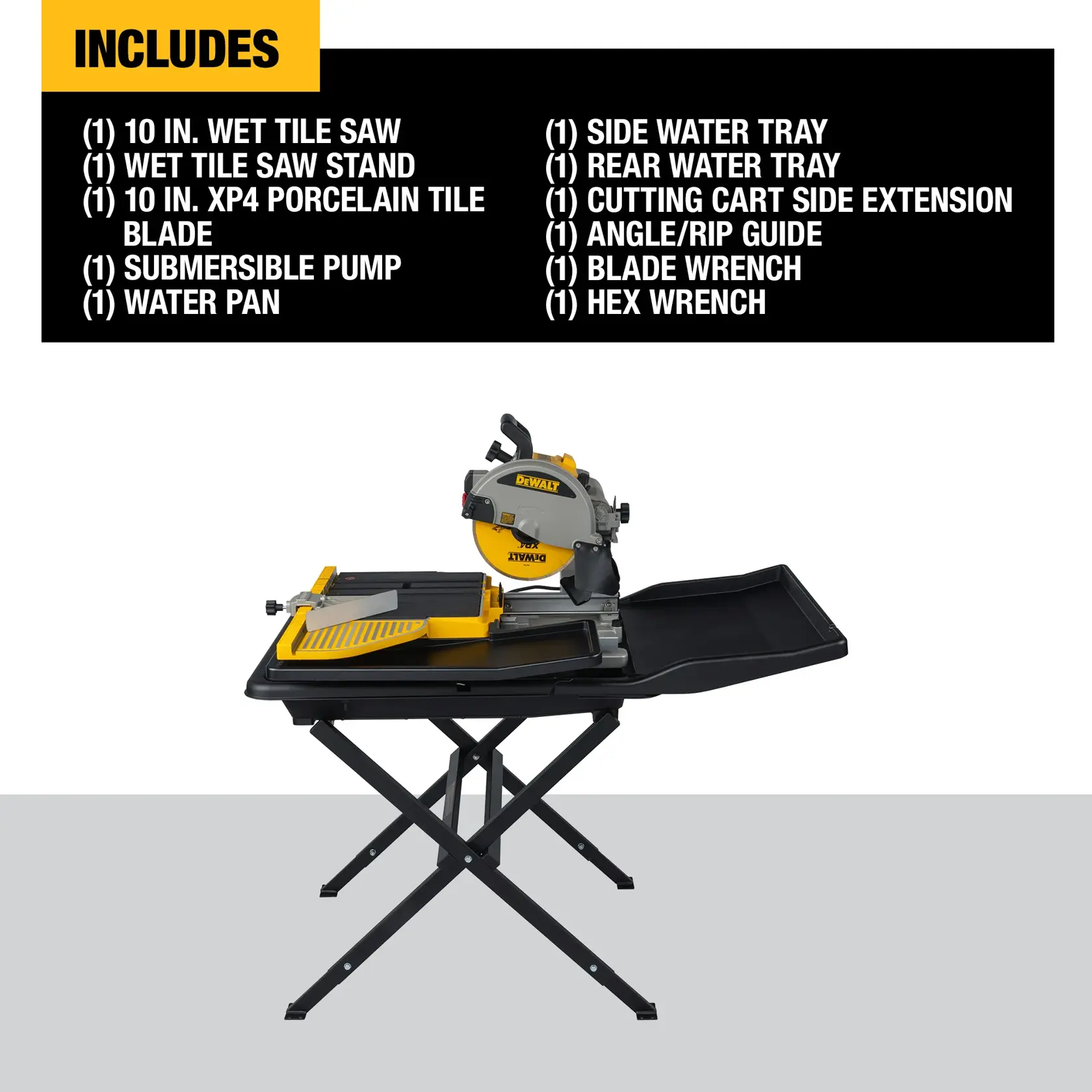 DEWALT® 10 in. Wet Tile Saw with Stand
