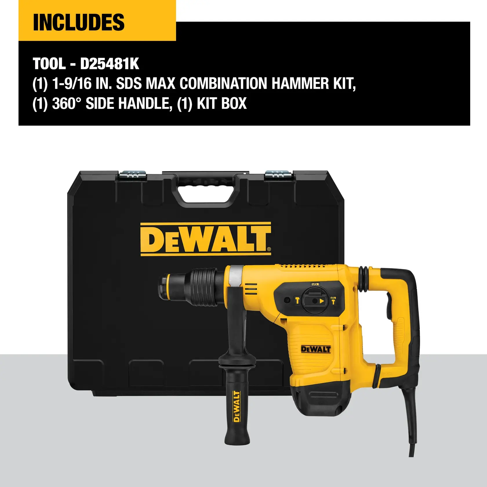 DEWALT® 1-9/16 in. (40mm) SDS MAX Combination Hammer Kit