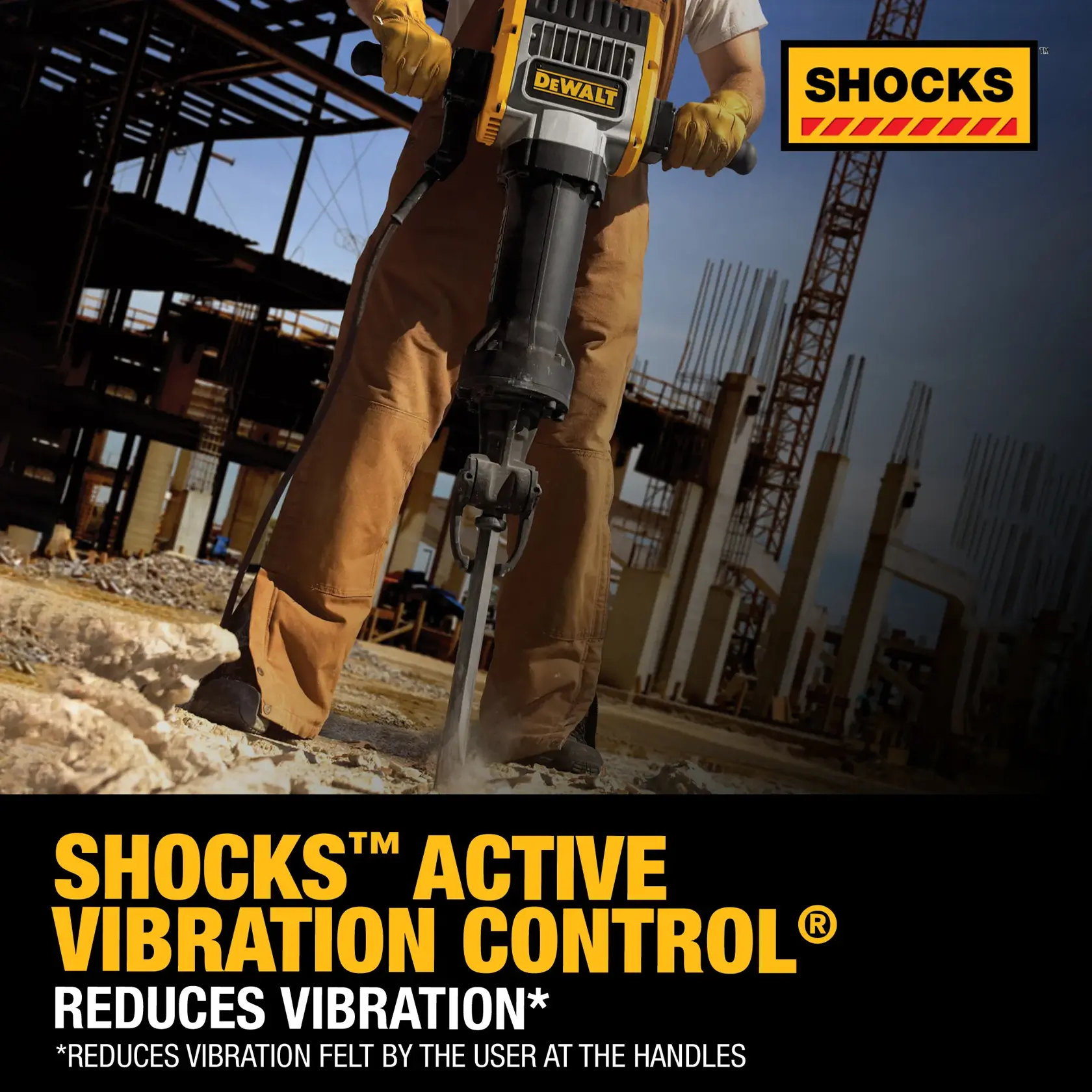 DEWALT® 1-1/8-in. 68 lb. Hex Pavement Breaker With Hammer