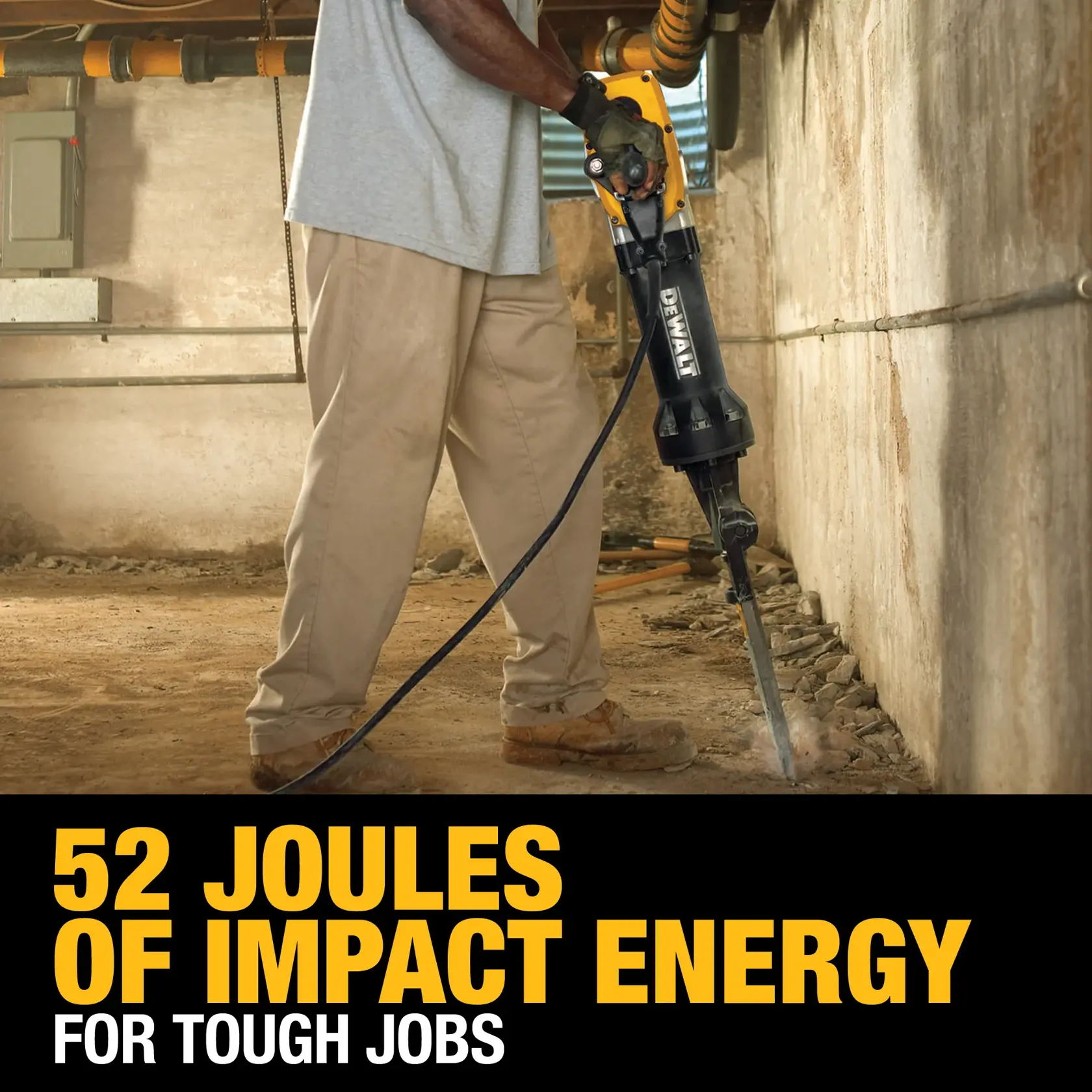 DEWALT® 1-1/8-in. 68 lb. Hex Pavement Breaker With Hammer