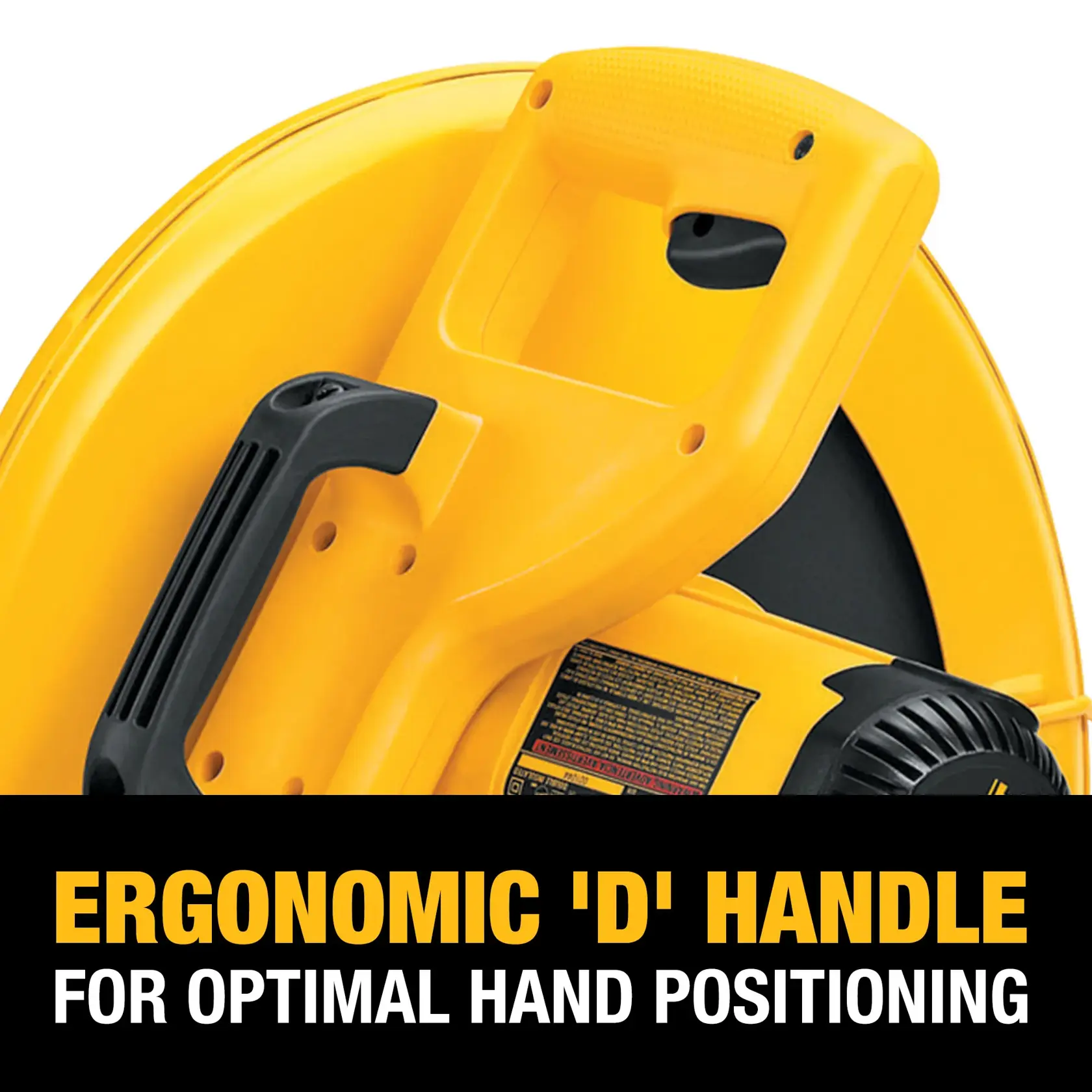 Chop Saw with QUIK-CHANGE™ Keyless Blade Change System being used by a person to cut metal rod