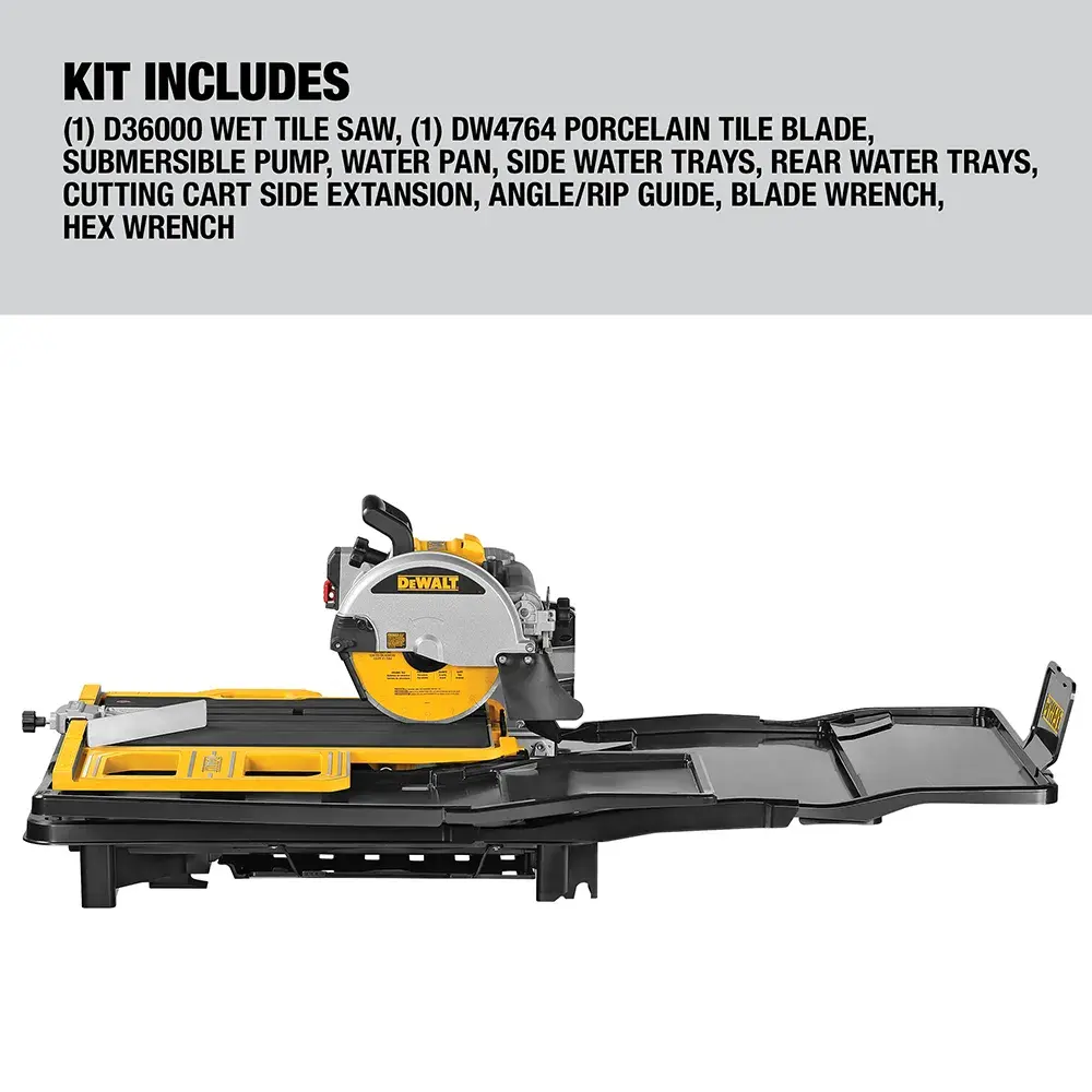 High Capacity Wet Tile Saw being used to cut a tile