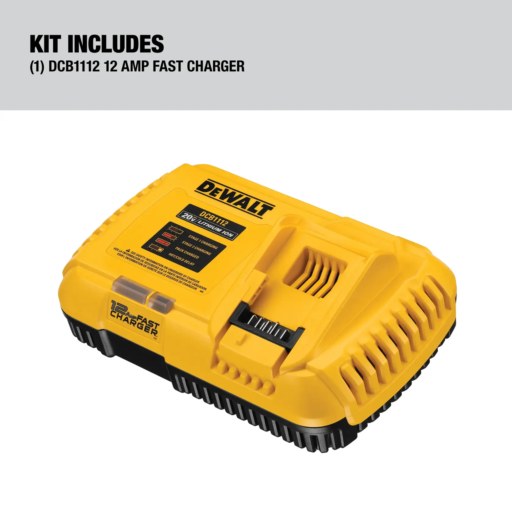 DEWALT® 20V MAX*/FLEXVOLT® 12 Amp Fan Cooled Fast Charger