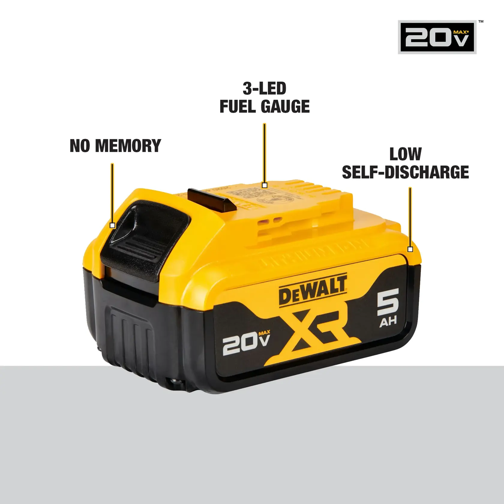 DEWALT® 20V MAX* 5Ah Battery (2 PK)