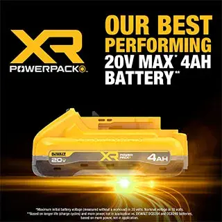 DEWALT® 20V MAX* XR POWERPACK™ 4Ah Battery + Charger Kit