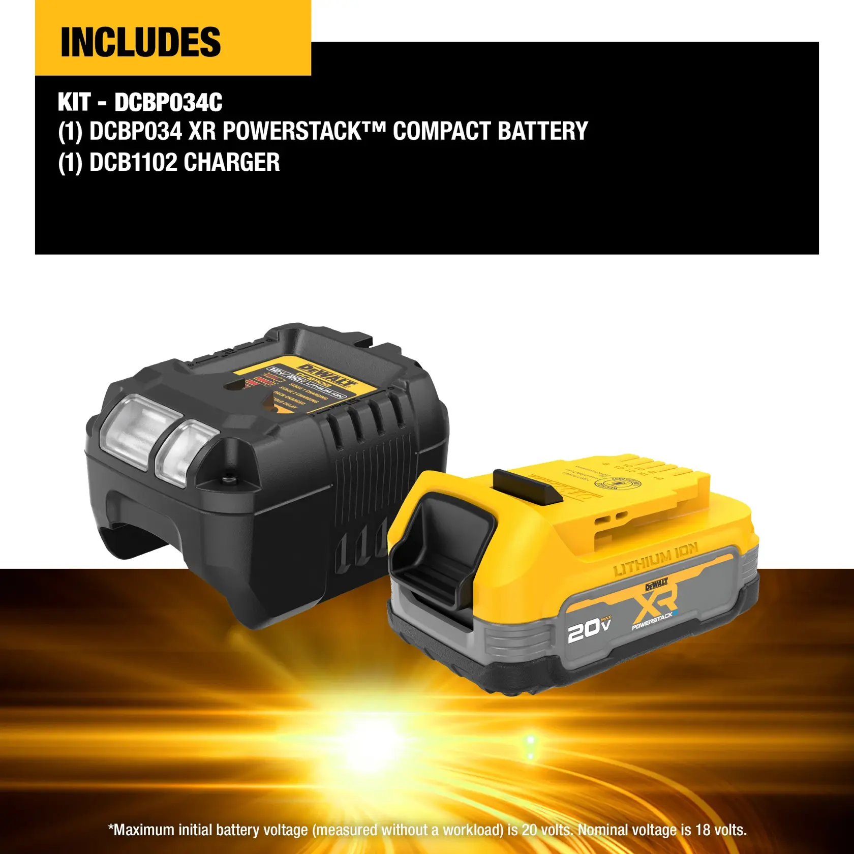 DEWALT® 20V MAX* XR® Compact Battery Kit