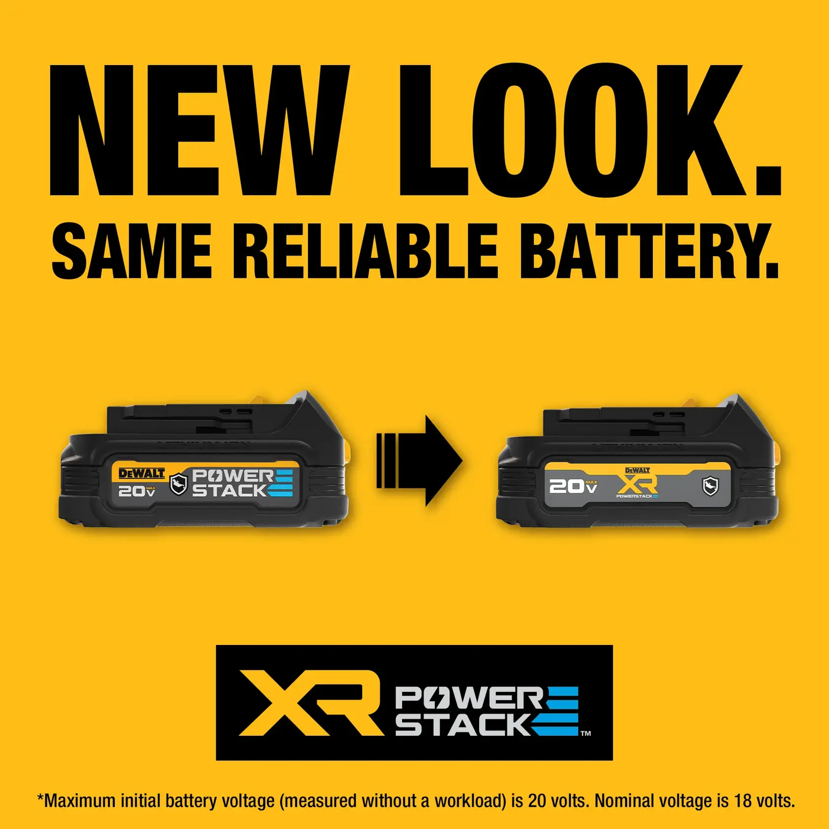 Graphic showing the two different battery label designs