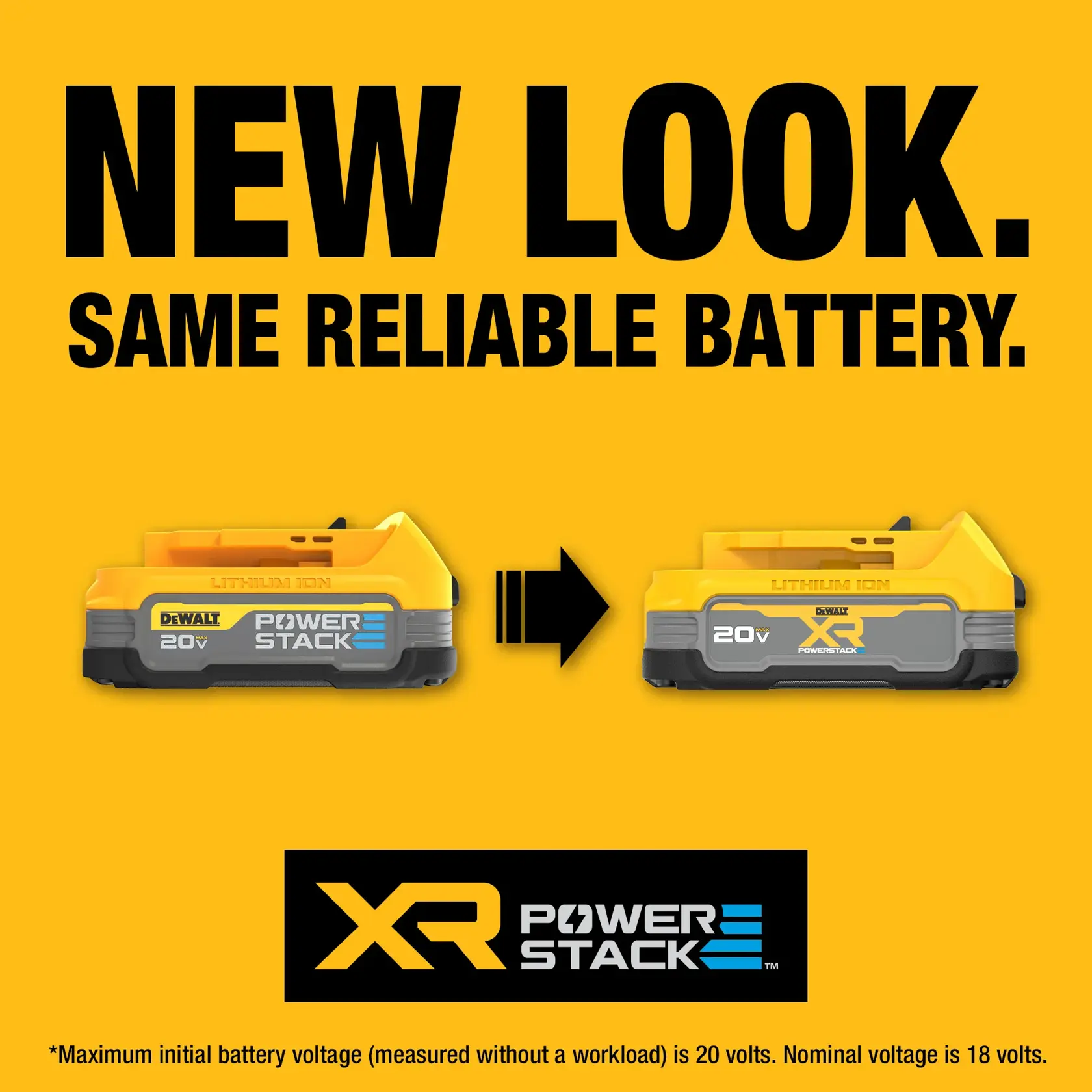 Graphic showing the two different battery label designs