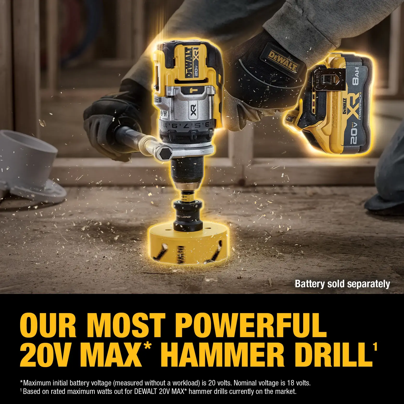 DCD1007B Our Most Powerful 20V MAX* Hammer Drill
