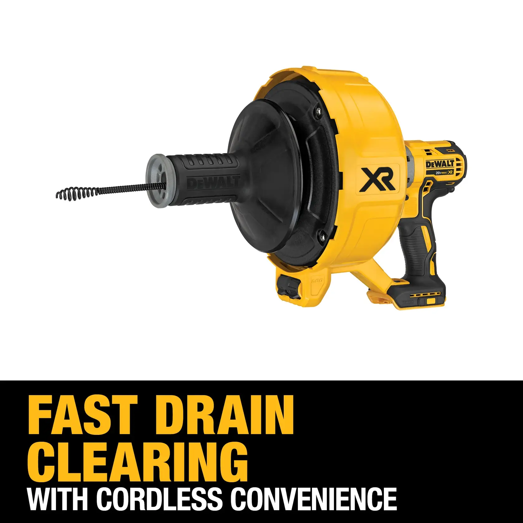 DEWALT® 20V MAX* XR® Brushless Drain Snake (Tool Only)