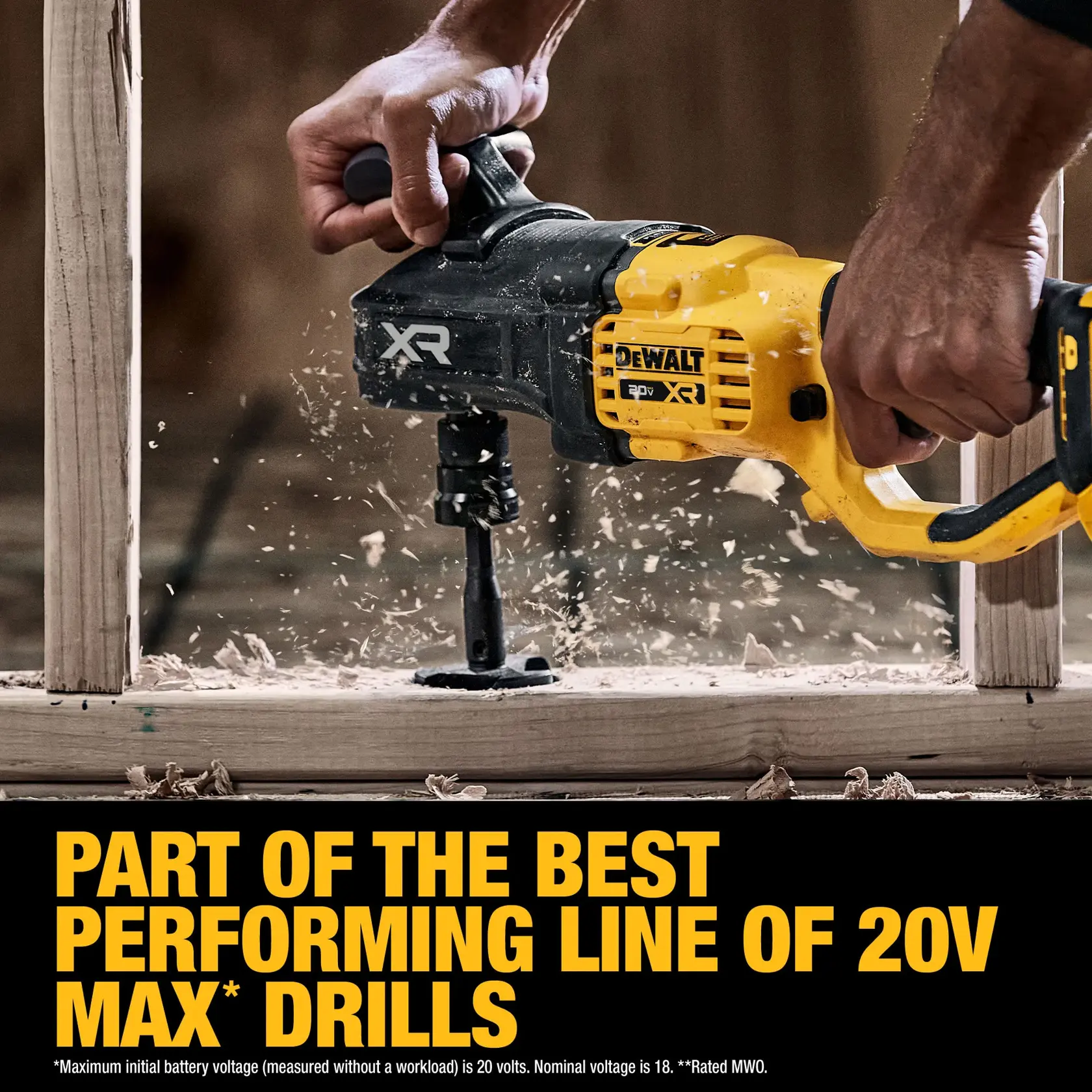 DEWALT 20V MAX* XR® 7/16 in. Quick Change Compact Stud & Joist Drill is part of our best performing line of 20V MAX* drills