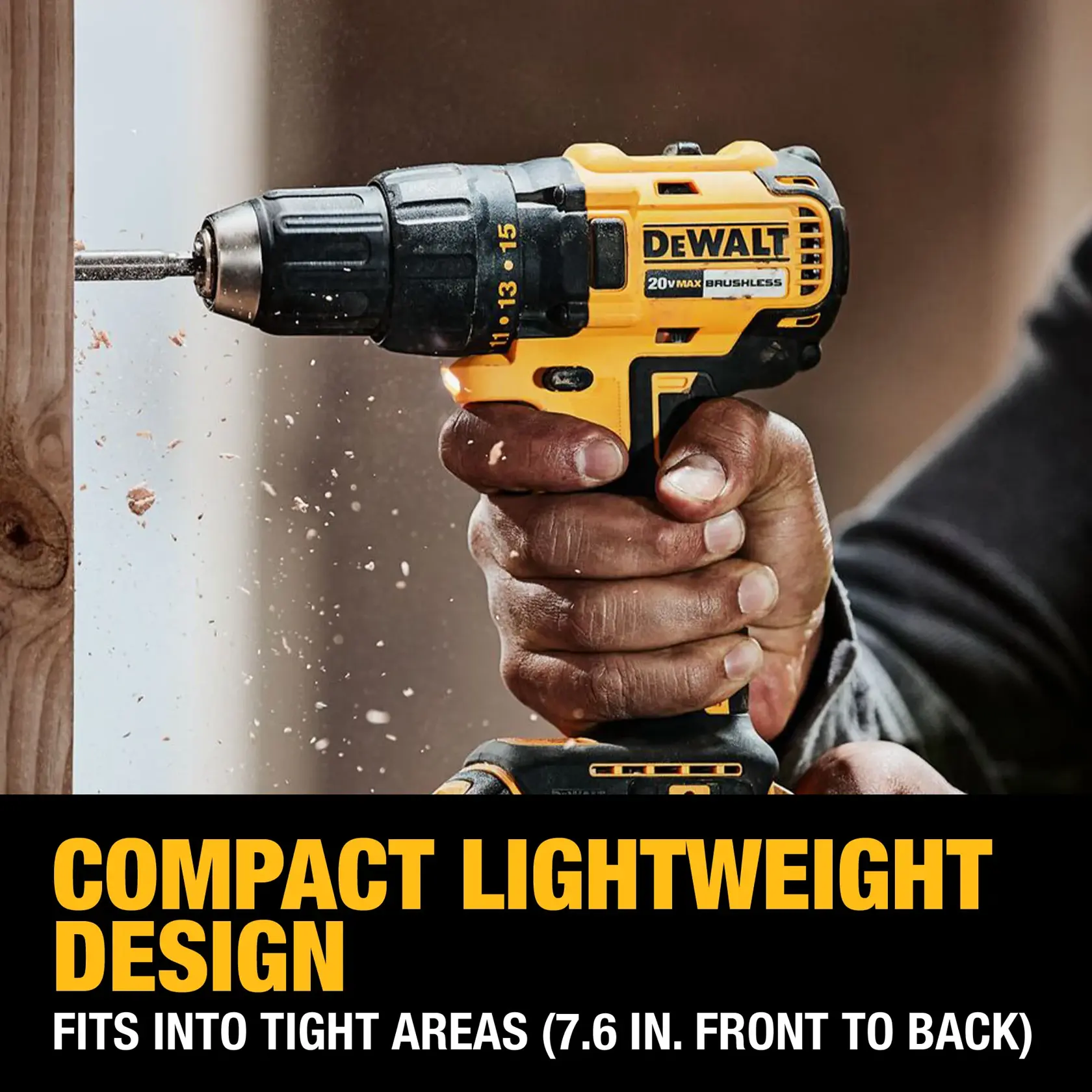 DCD777D1 DEWALT Drill Driver Benefit Compact Design