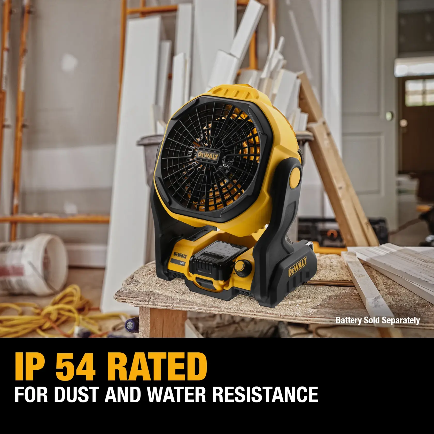 DEWALT® 20V MAX* Cordless Jobsite Fan (Tool Only)