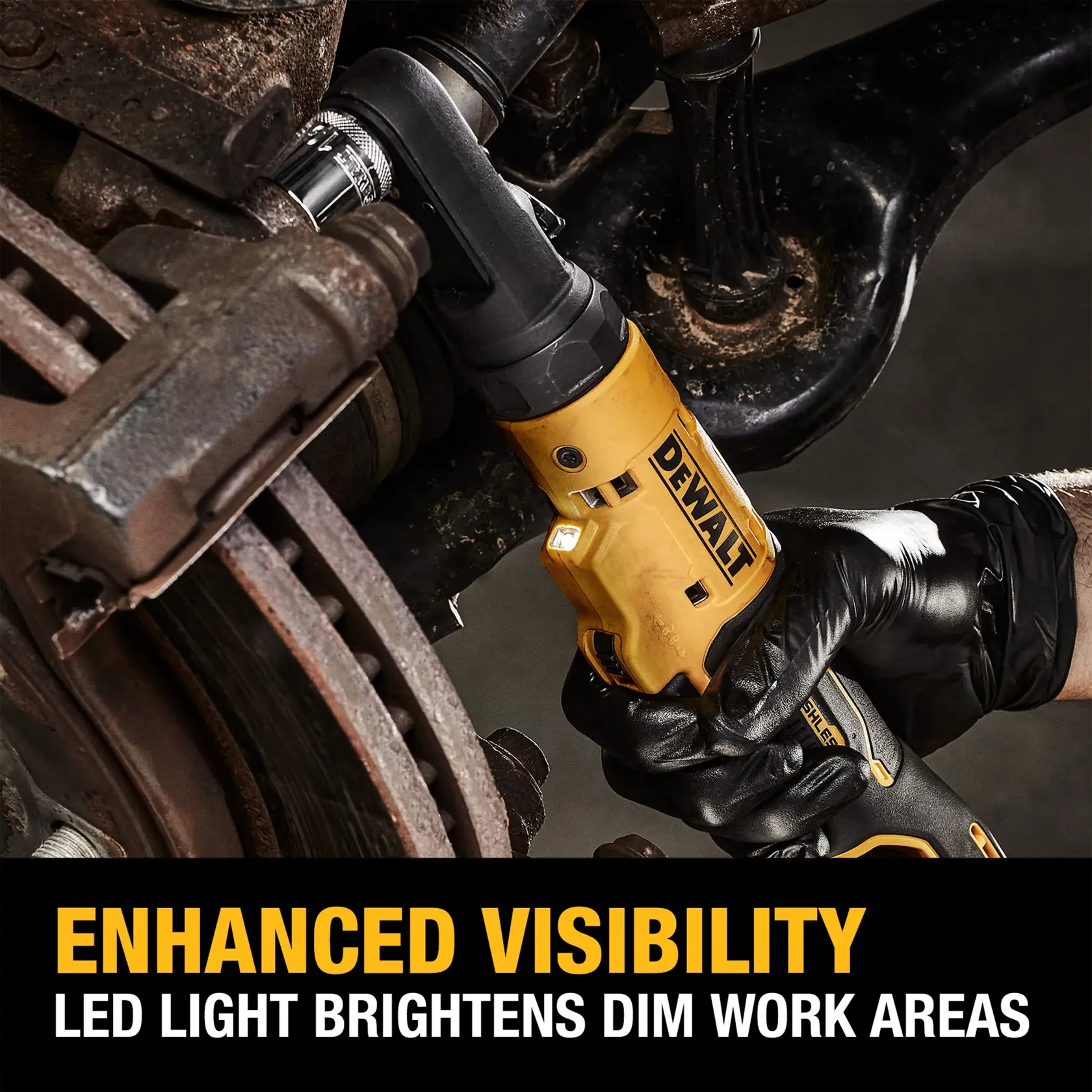 Enhanced visibility LED light brightens dim work areas