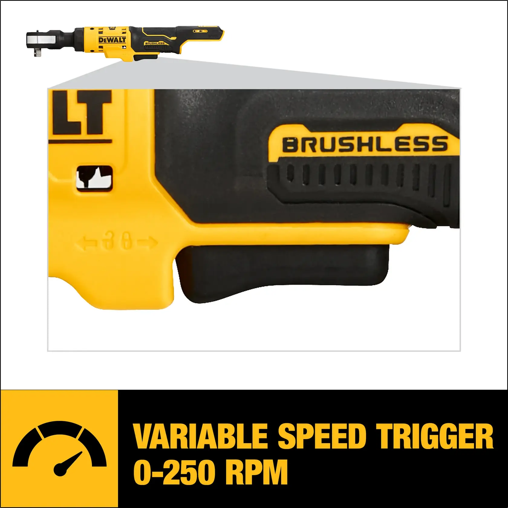 DEWALT® XTREME™ 12V MAX* Brushless 3/8-in. Ratchet (Tool Only)