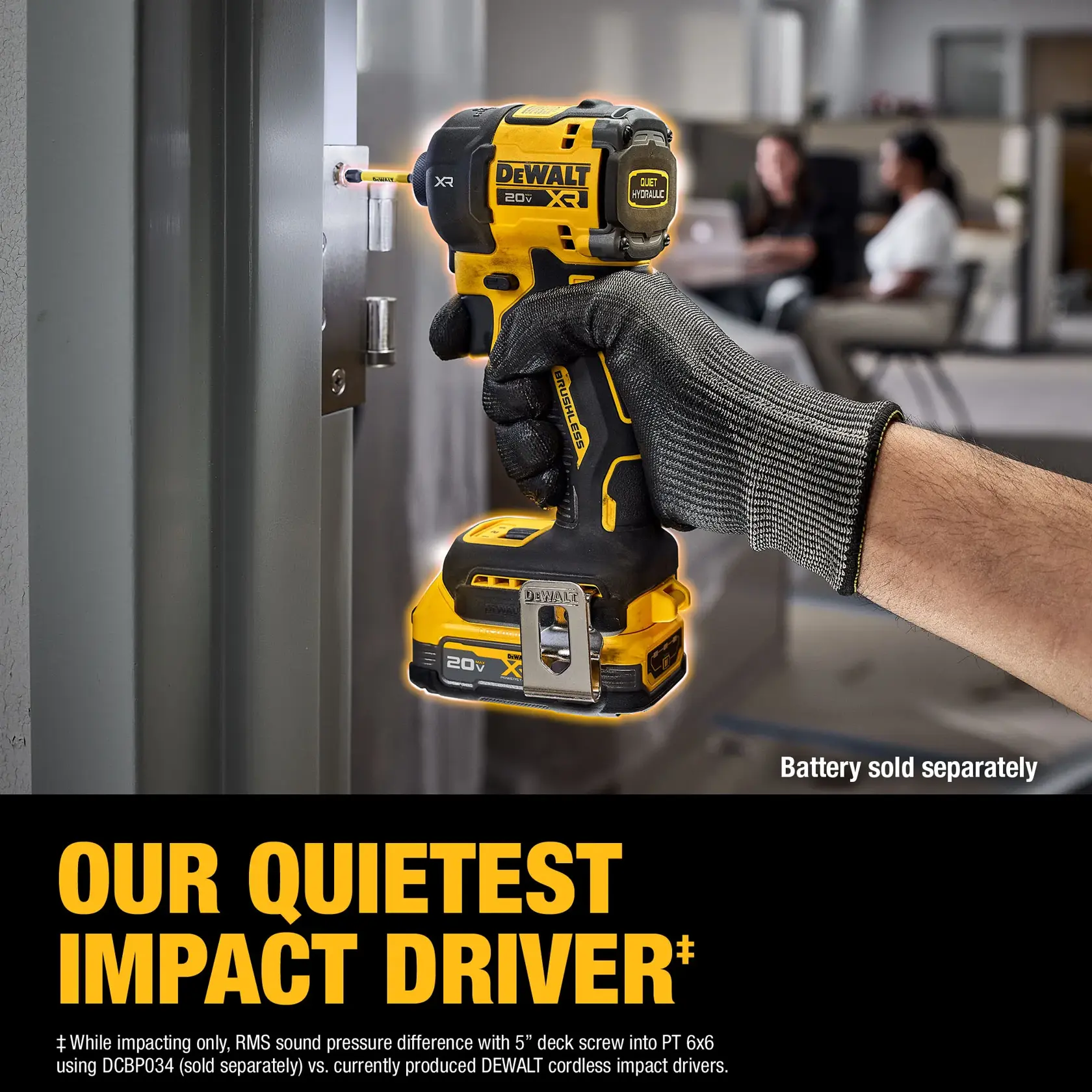 OUR QUIETEST IMPACT DRIVER‡