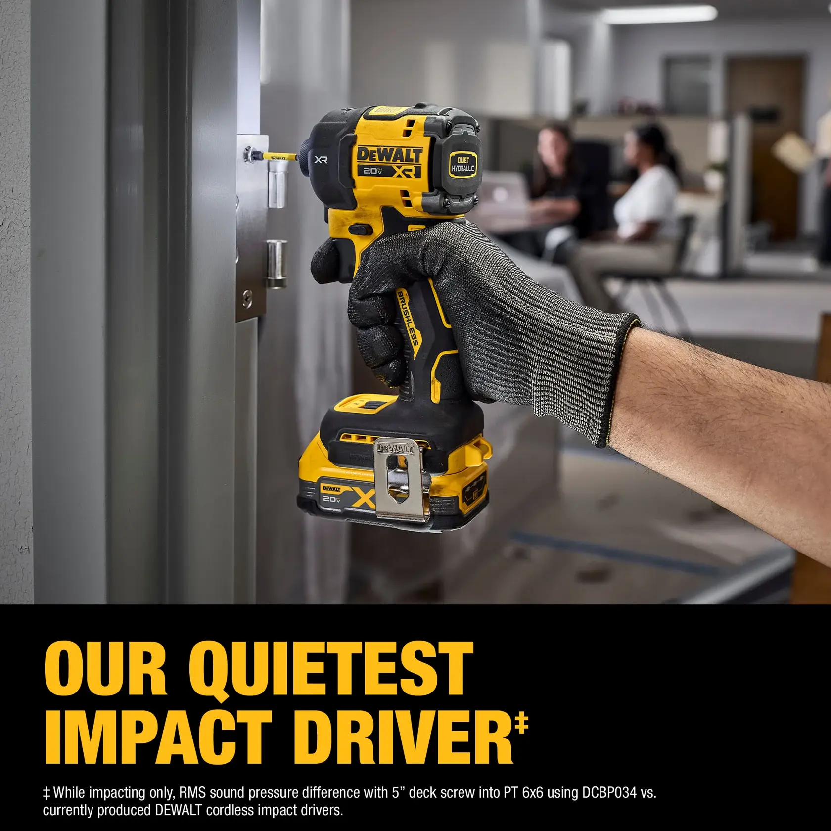 OUR QUIETEST IMPACT DRIVER‡