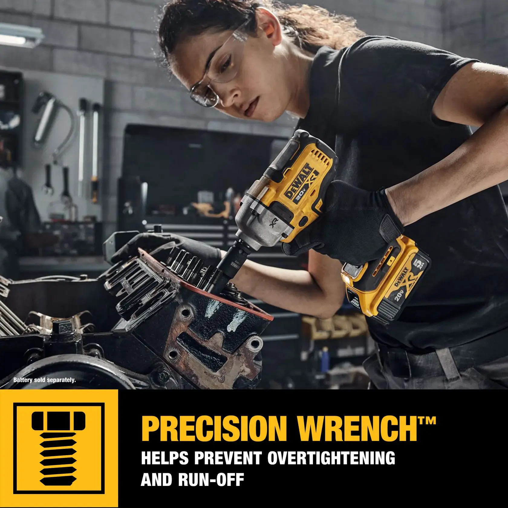 DEWALT® 20V MAX* XR® Cordless 1/2-in. (13mm) Mid-Range Impact Wrench (Tool Only)