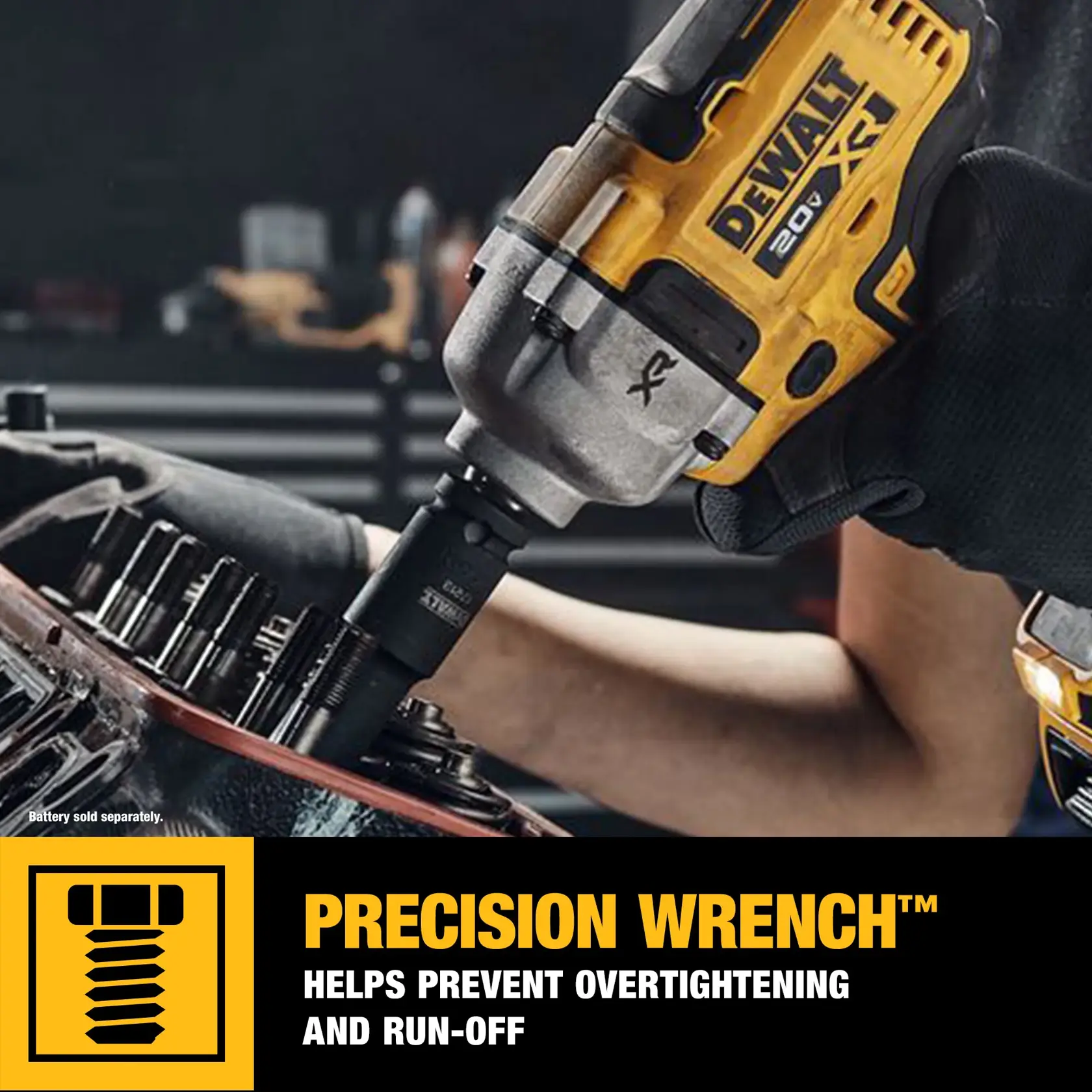 DEWALT® 20V MAX* XR® 1/2-in. Mid-Range Impact Wrench Kit With Hog Ring Anvil