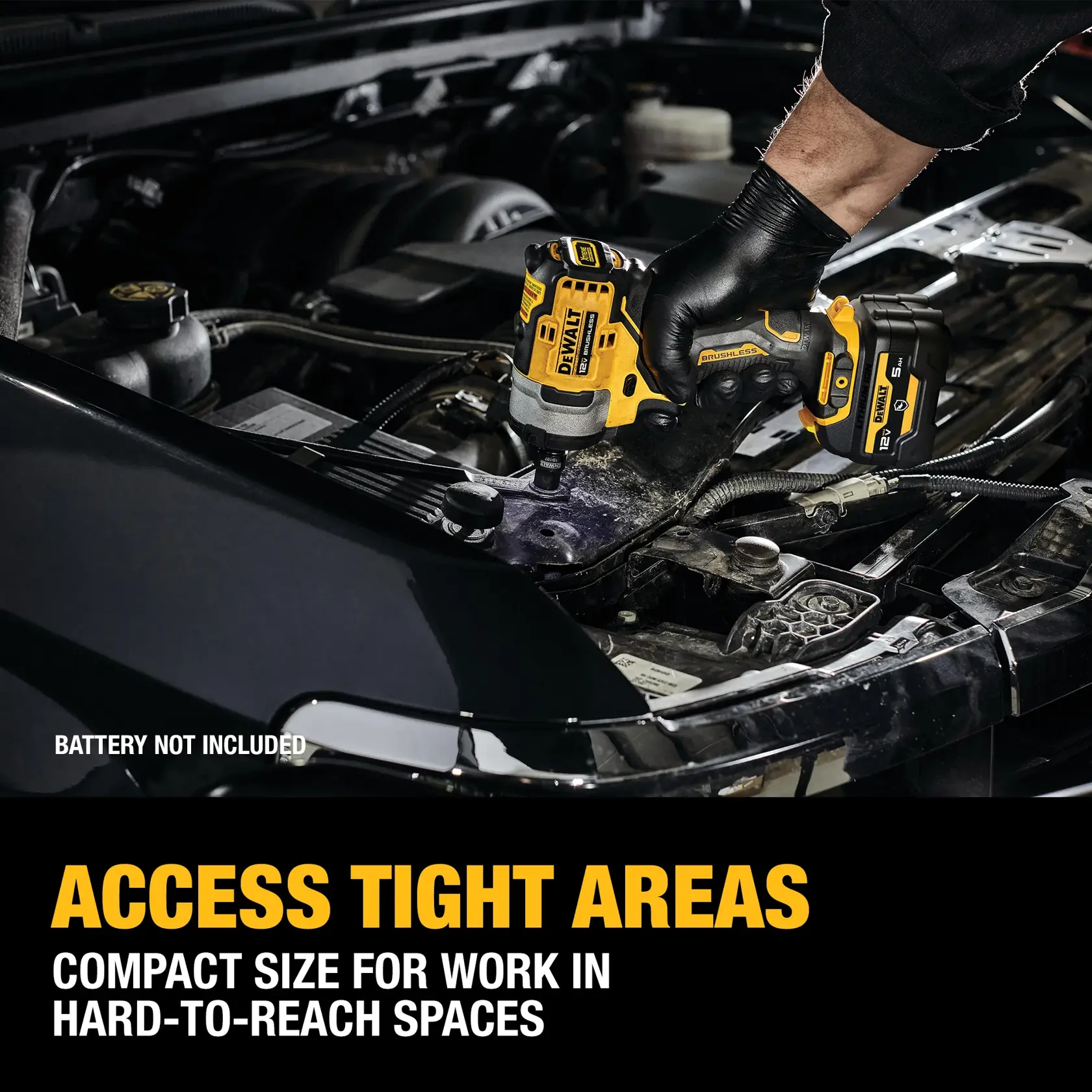 CORDLESS IMPACT WRENCH in action