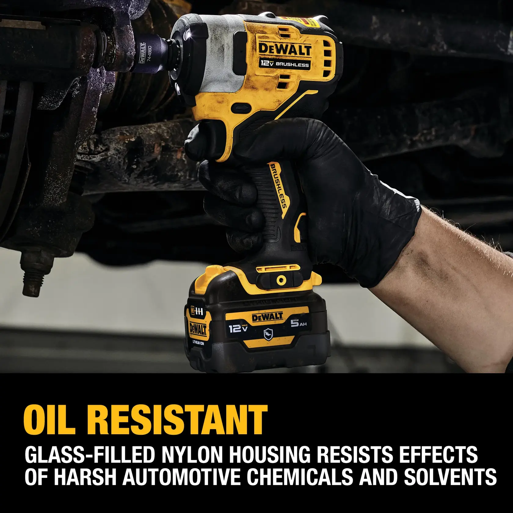 CORDLESS IMPACT WRENCH in action