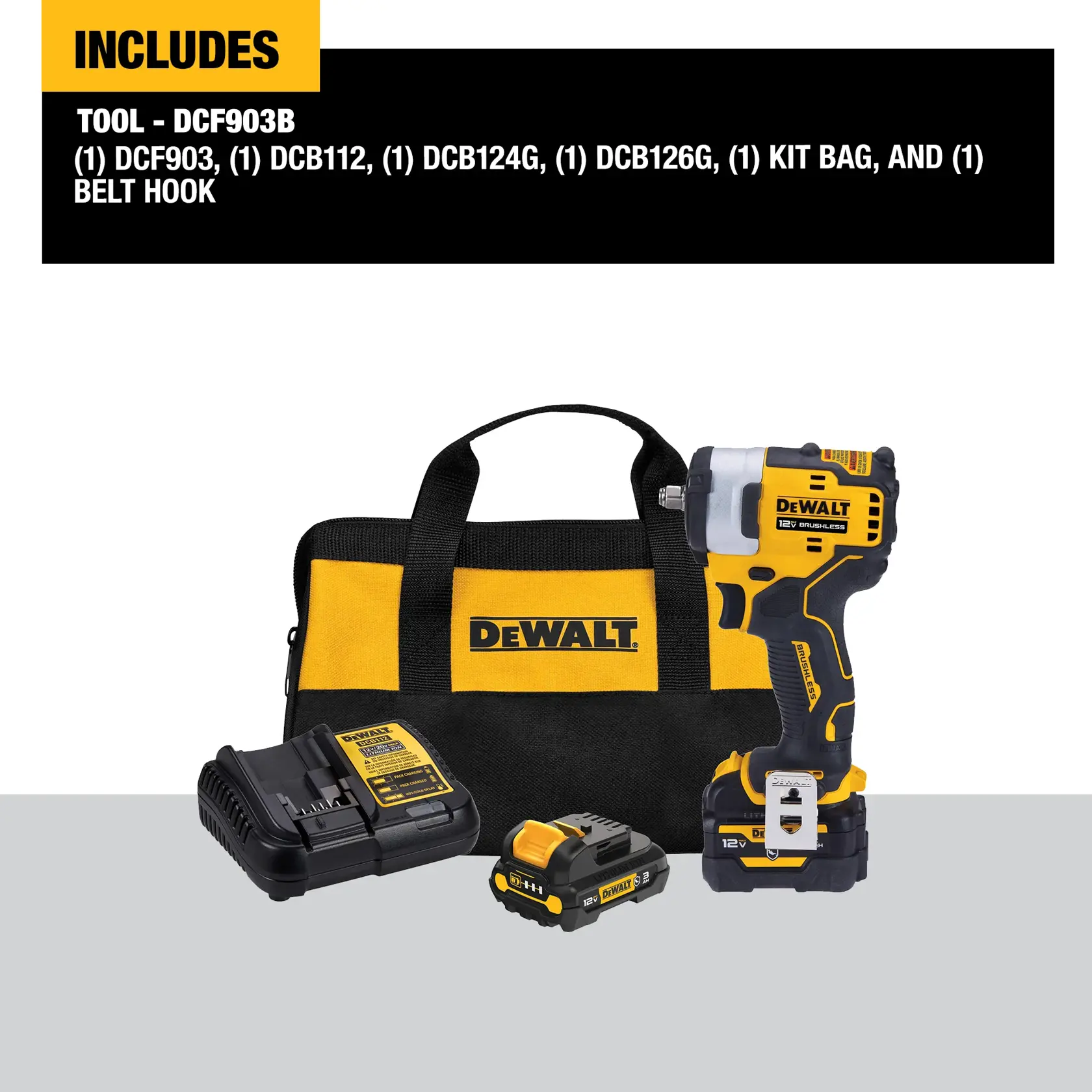 CORDLESS IMPACT WRENCH with battery stand in action