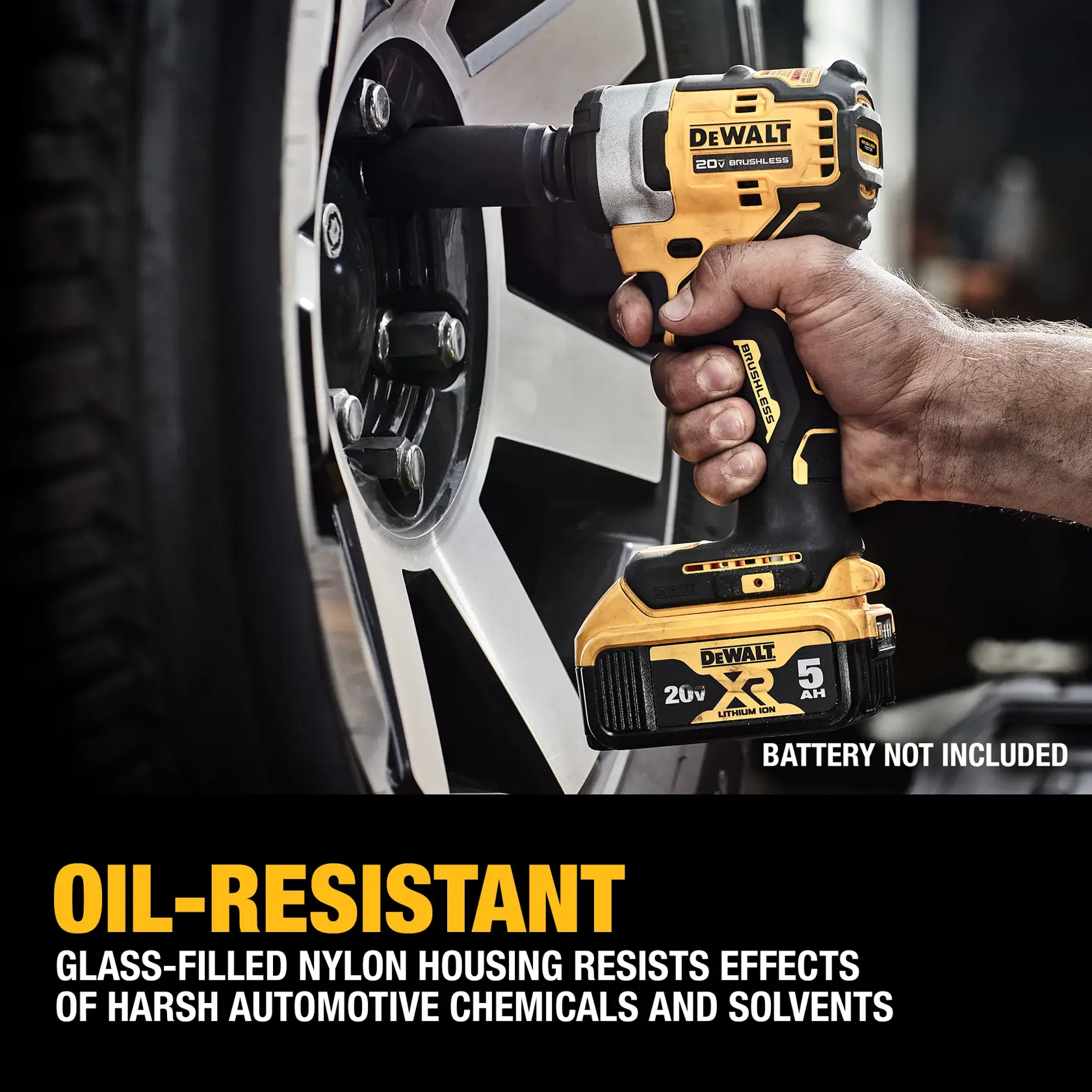 DEWALT® 20V MAX* 1/2-in. Cordless Impact Wrench With Hog Ring Anvil (Tool Only)