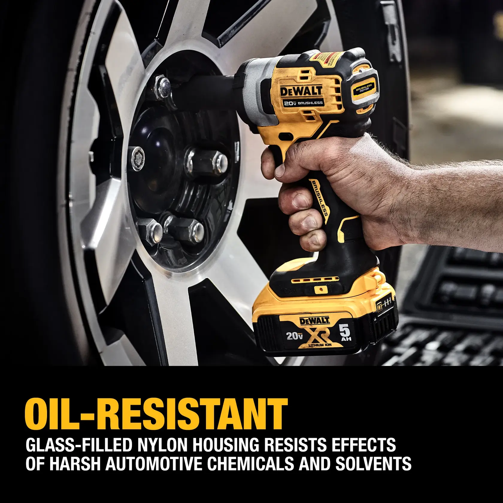 DEWALT® 20V MAX* 3/8-in. Cordless Impact Wrench with Hog Ring Anvil Kit