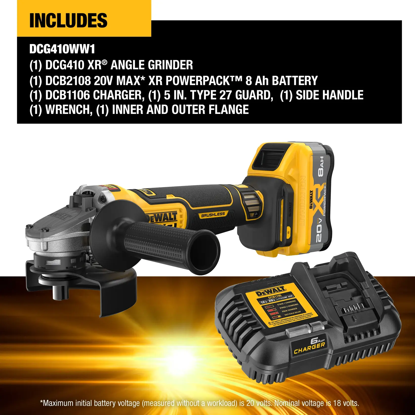 DCG410WW1 carousel graphic showing what the kit includes. 