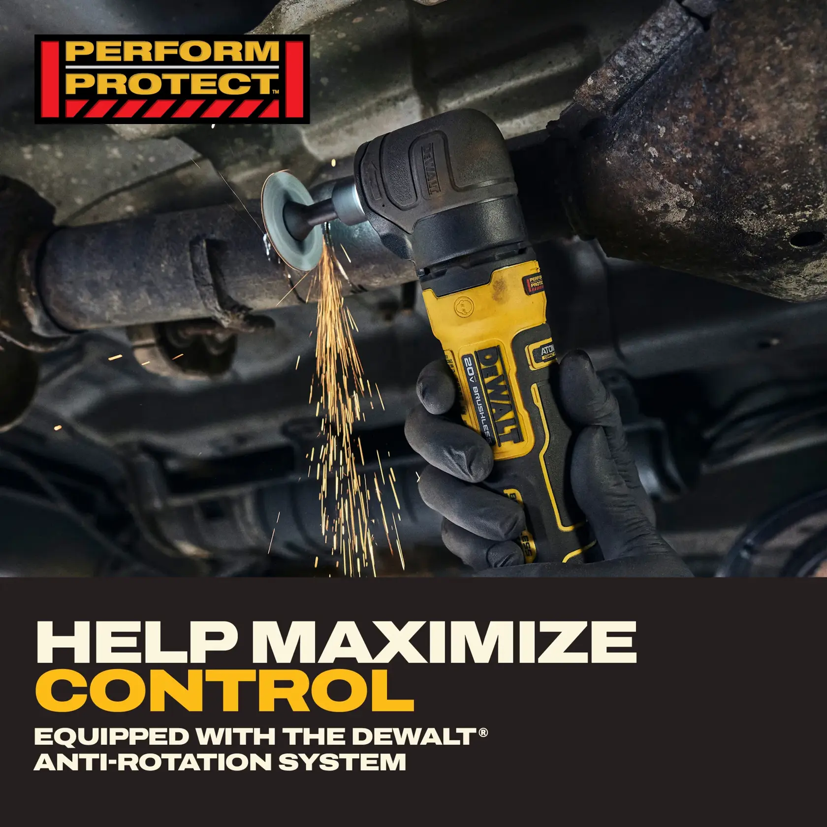 DEWALT® 20V MAX* ATOMIC™ Right Angle Die Grinder (Tool Only)