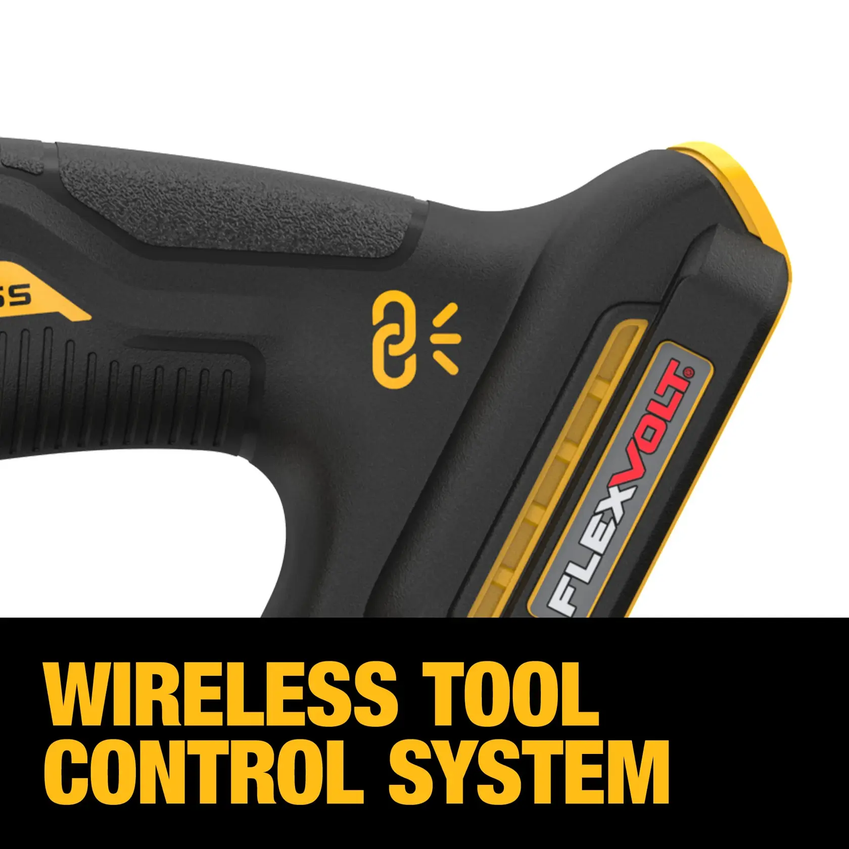Close up of the wireless tool control icon on the product