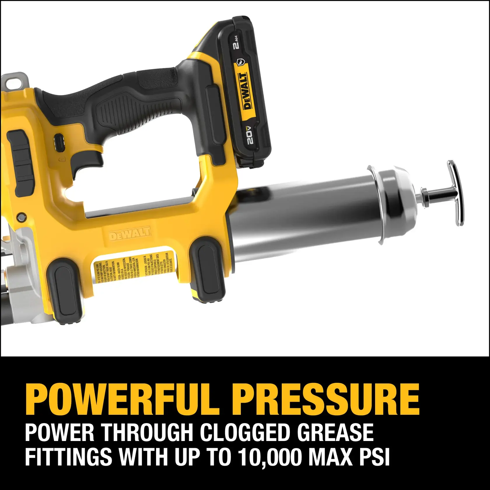 20V MAX* 2-Speed Grease Gun Kit to highlight Powerful Pressure