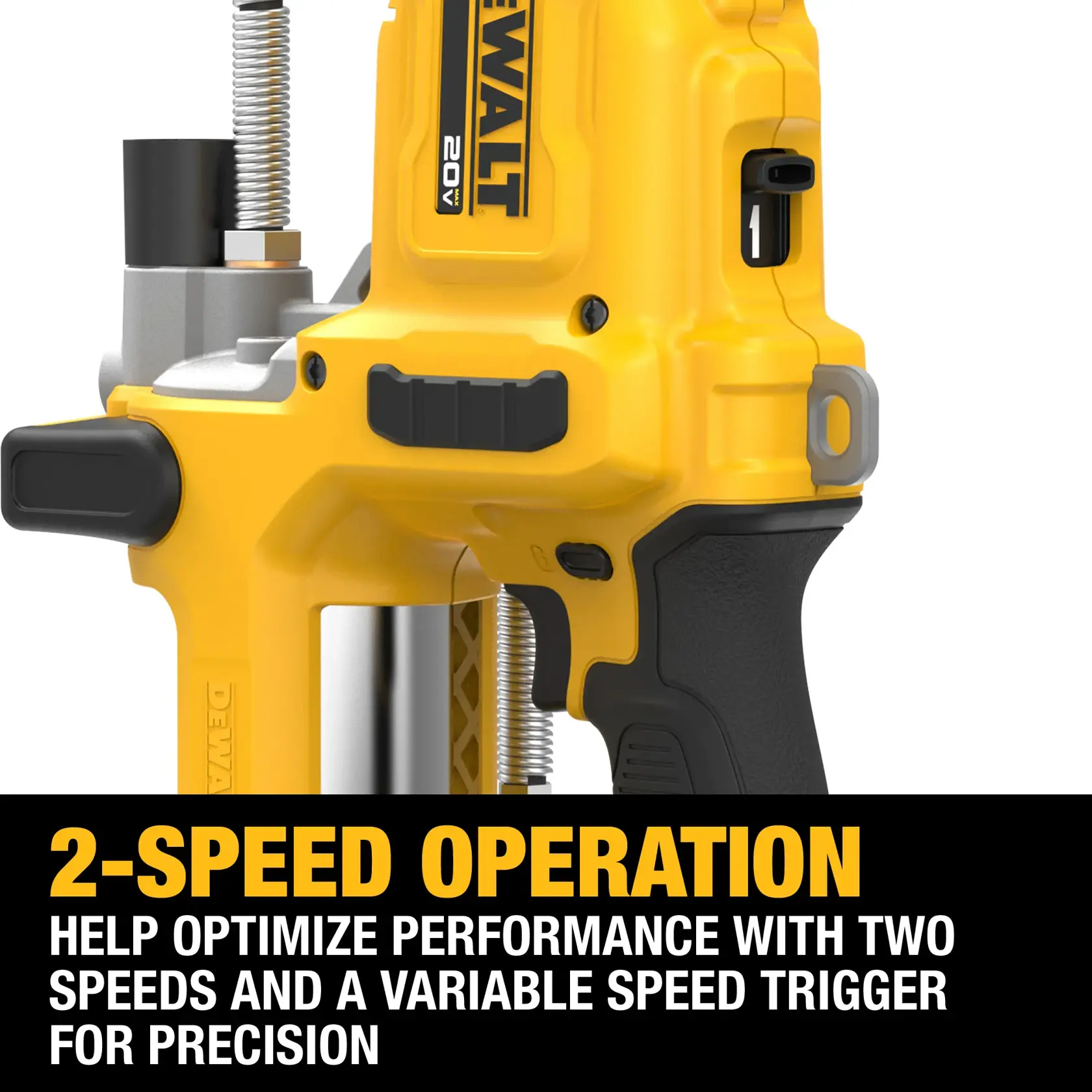 20V MAX* 2-Speed Grease Gun Kit to highlight 2-Speed Operation