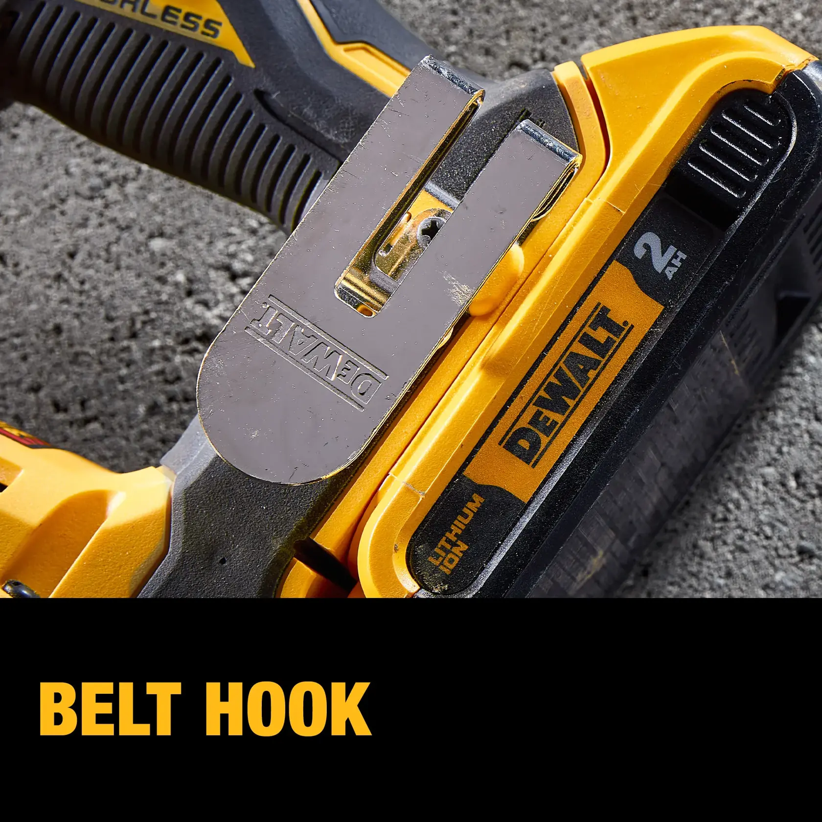 Atomic 20 volt five eighths inch brushless cordless S D S plus rotary hammer kit being used to hammer wall.