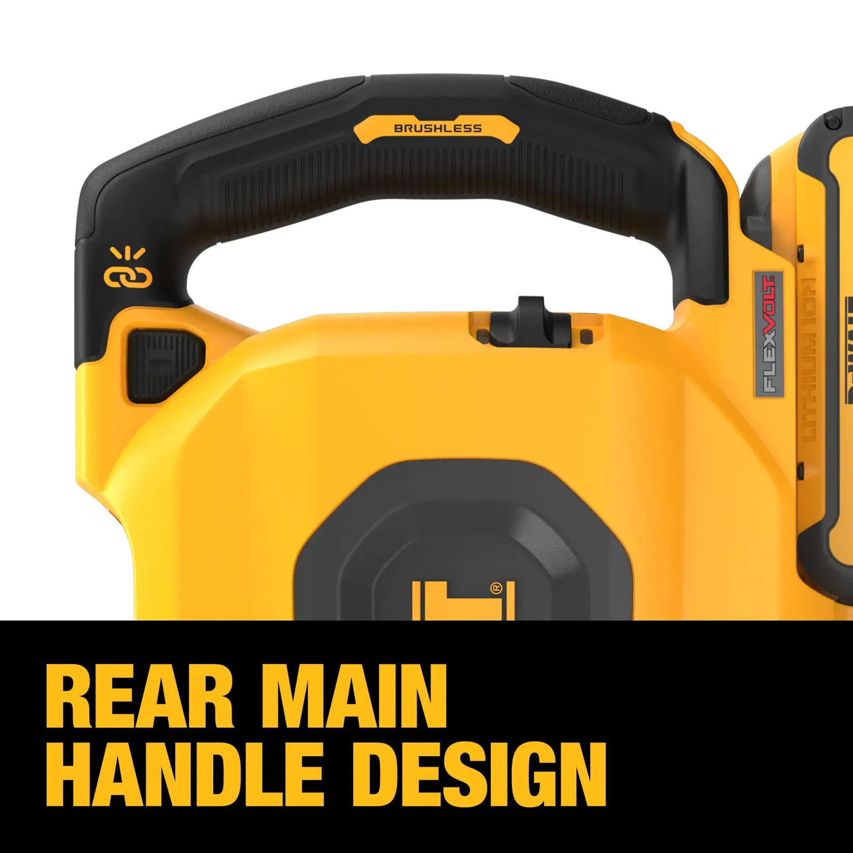 Image of the main rear handle design