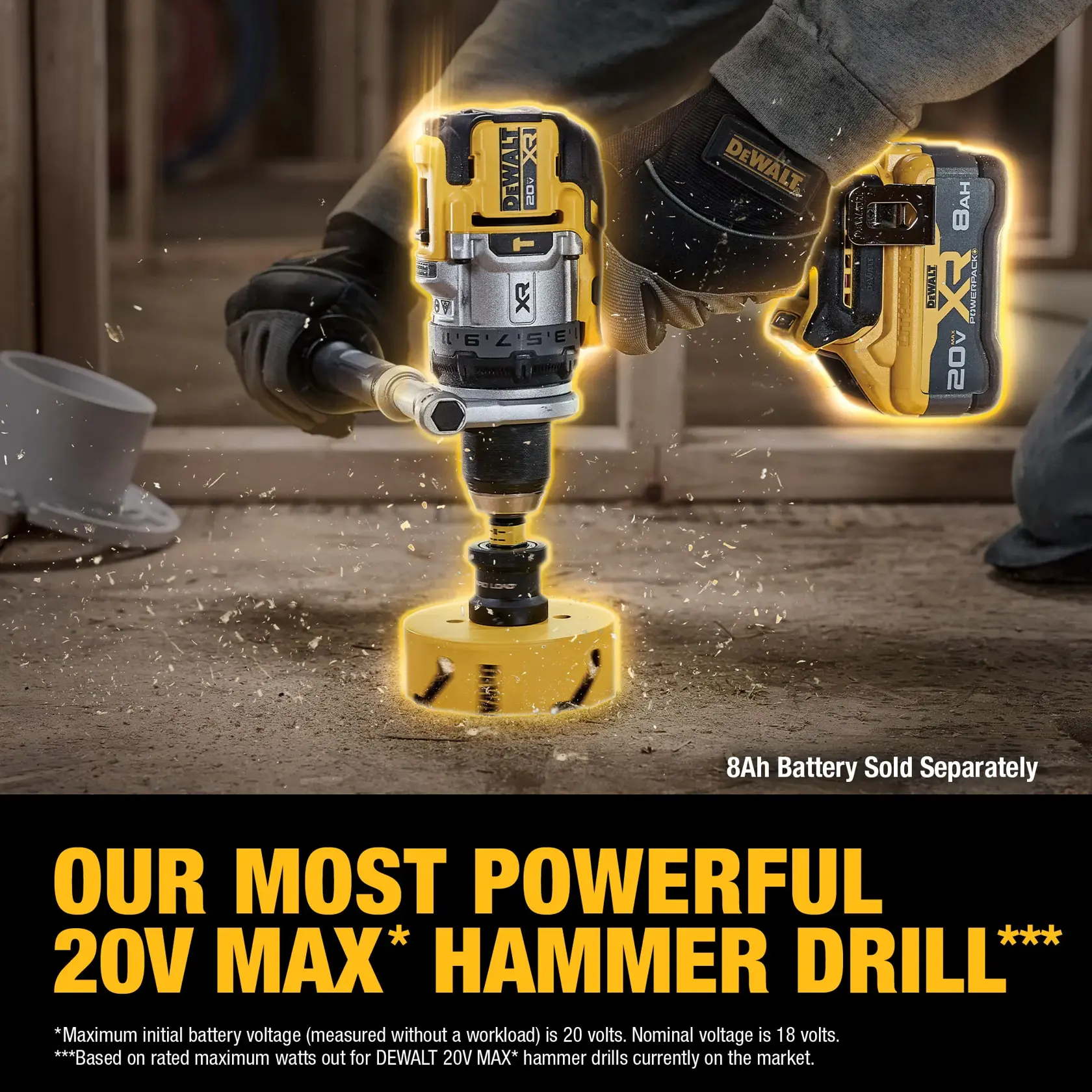 Our Most Powerful 20V MAX* Hammer Drill*** Graphic