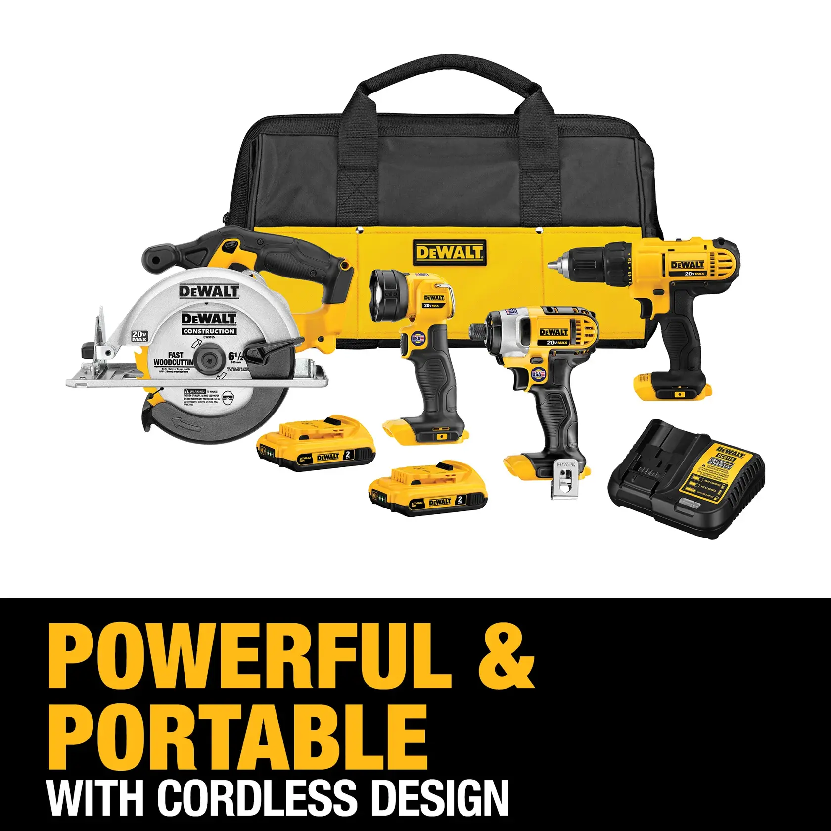 DEWALT® 20V MAX* 4-Tool Combo Kit