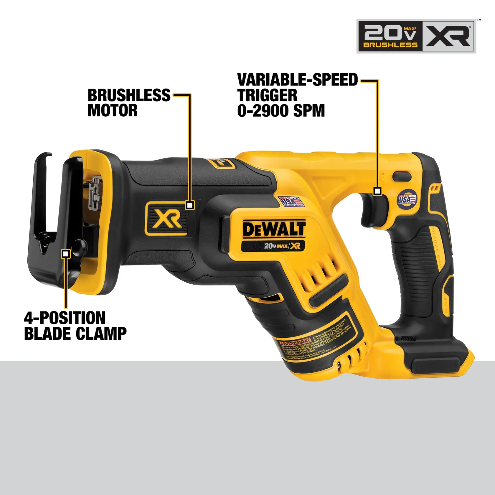 DEWALT® 20V MAX* XR® 4-Tool Combo Kit