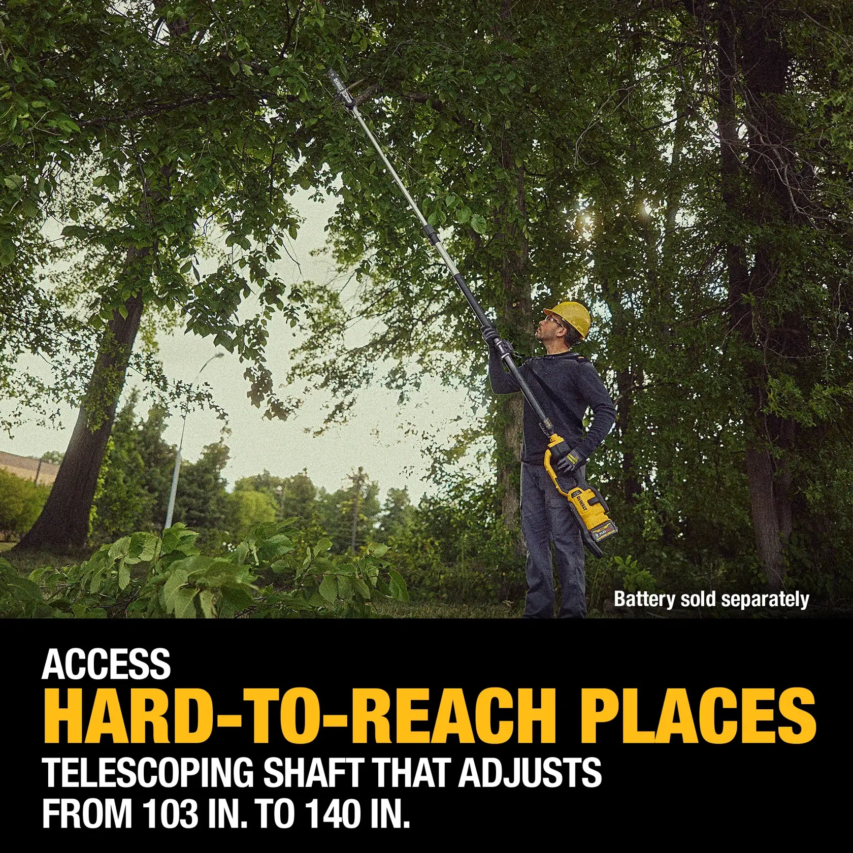 DCPS671B Extending to full length