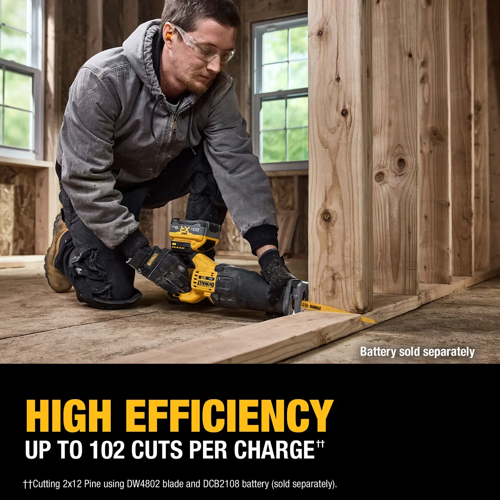 DEWALT® 20V MAX* XR® Brushless Cordless Reciprocating Saw (Tool Only)