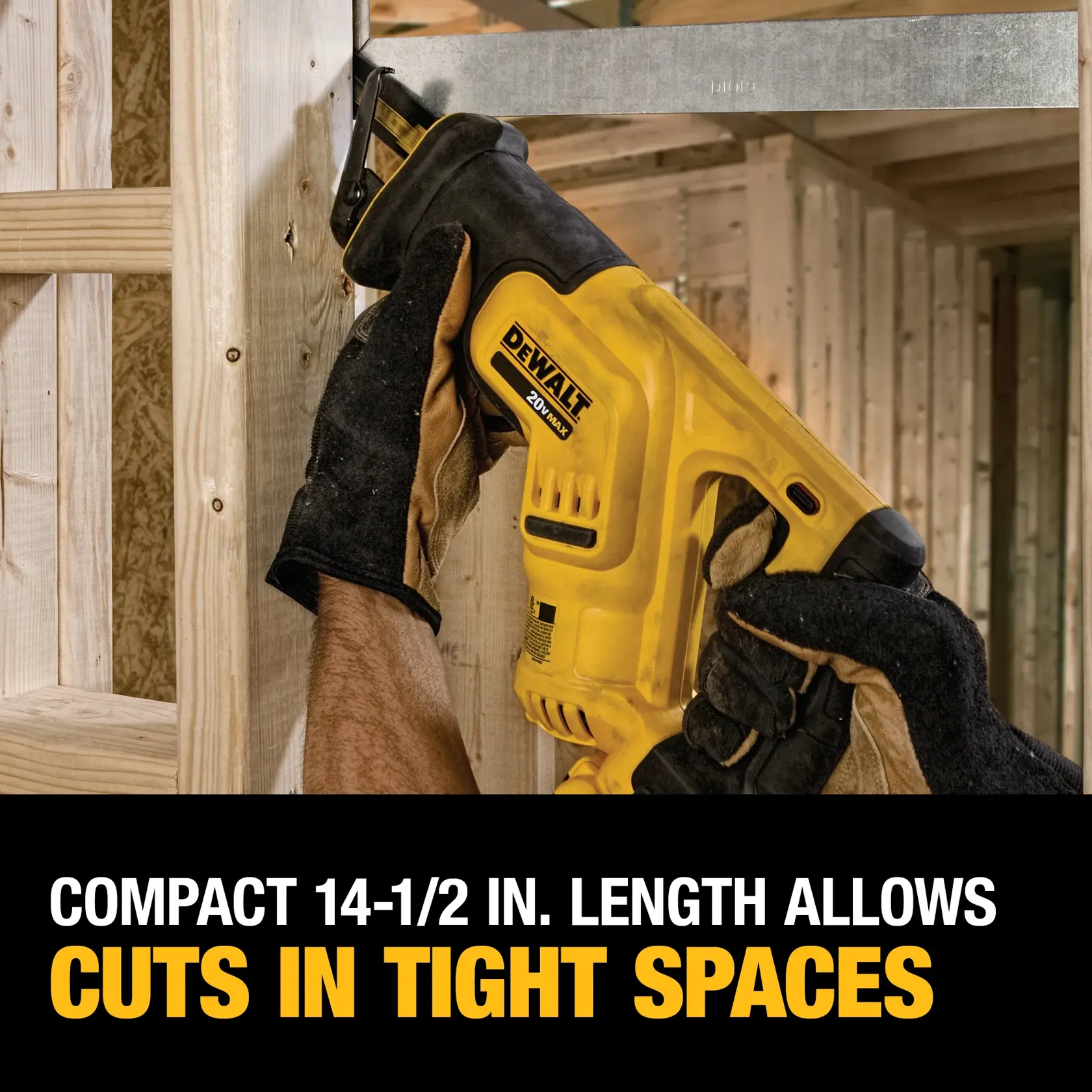 DEWALT® 20V MAX Compact Cordless Reciprocating Saw Kit (2.0Ah)