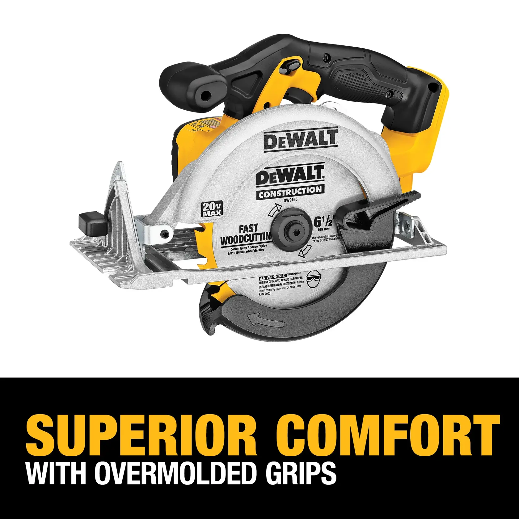 DEWALT® 20V MAX* 6-1/2-in. (165mm) Circular Saw (Tool Only)