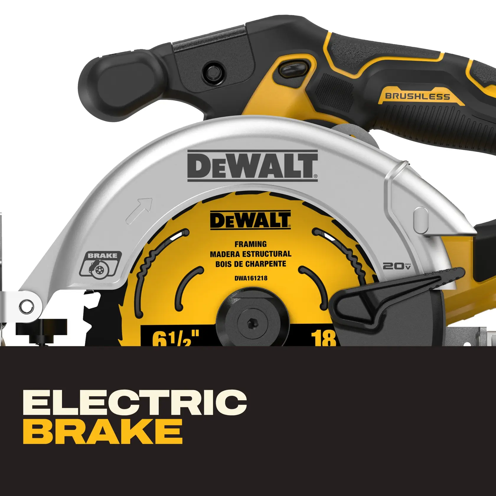 DEWALT® 20V MAX* XR® 6-1/2-in. Brushless Cordless Circular Saw Kit