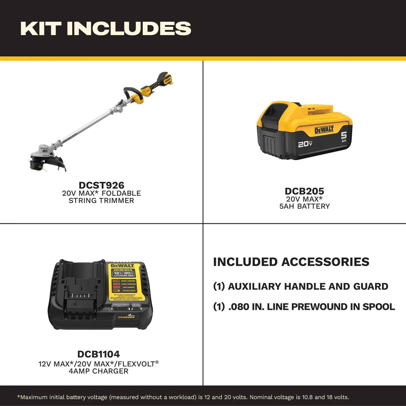 DCST926P1 String Trimmer walk around graphic