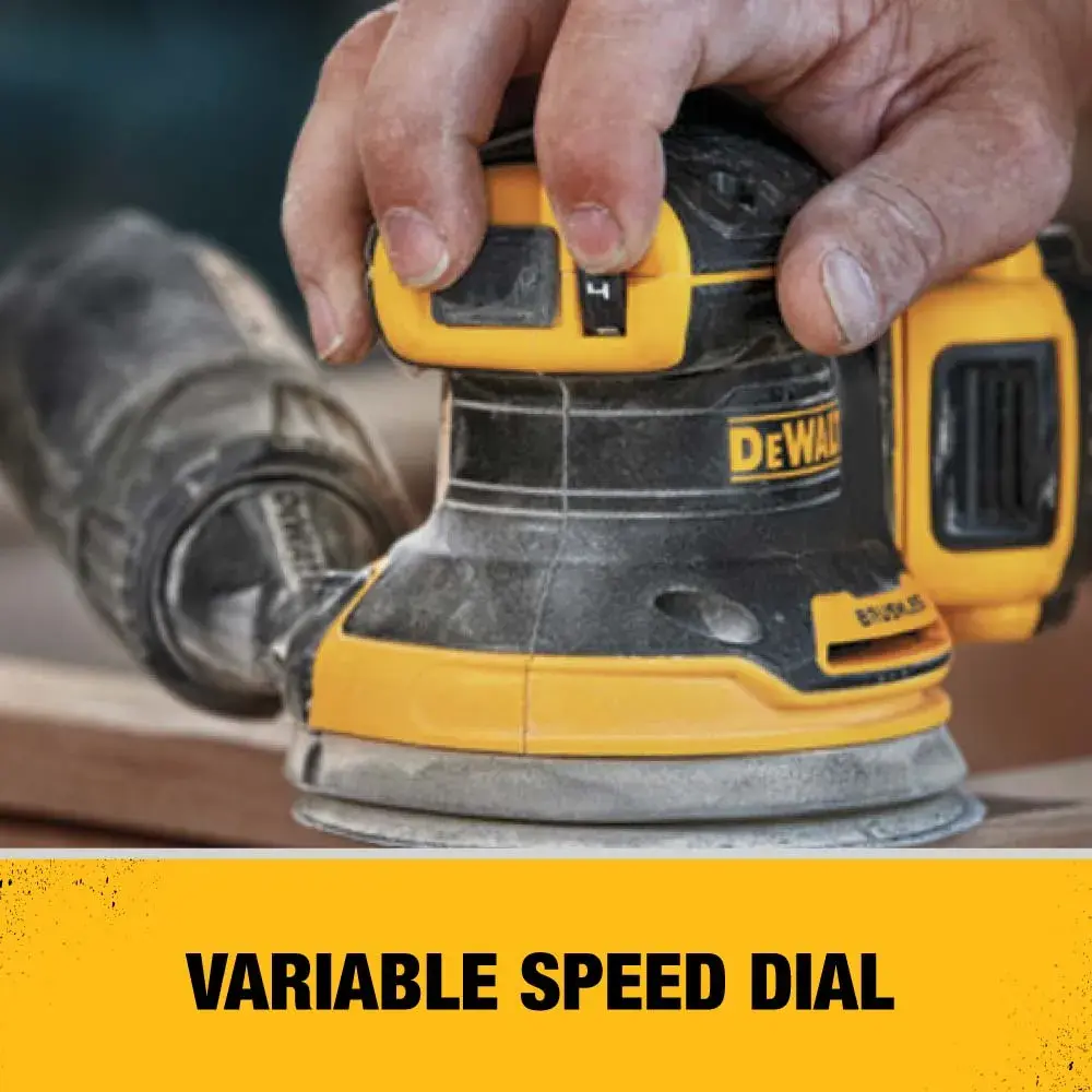Brushless Cordless Variable Speed Random Orbital Sander in action.